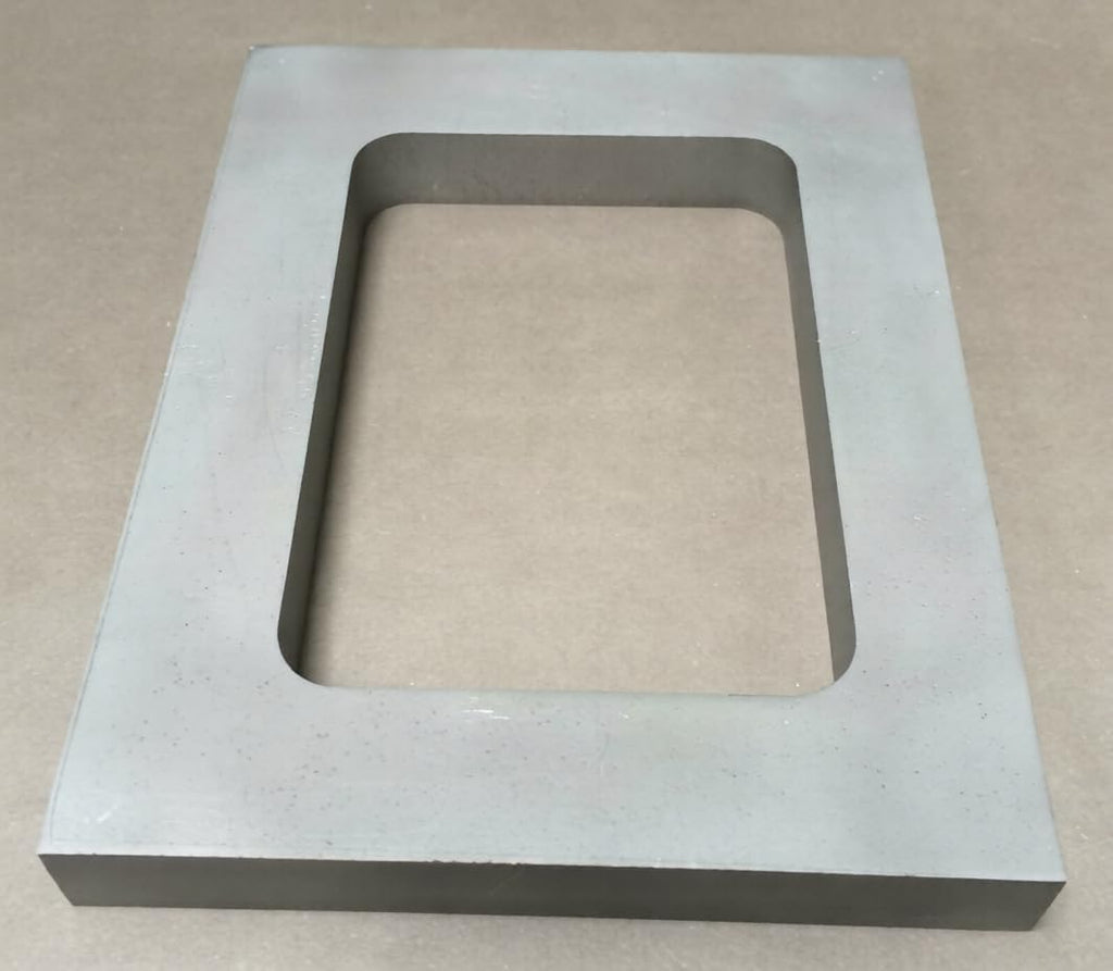 Aluminium Mould Frame, 15mm Thick, Single Cavity Vulcanizer Rubber Casting, 4-3/8" x 5-5/8" | Jewellery Making Tools | Toolsmith Ltd UK