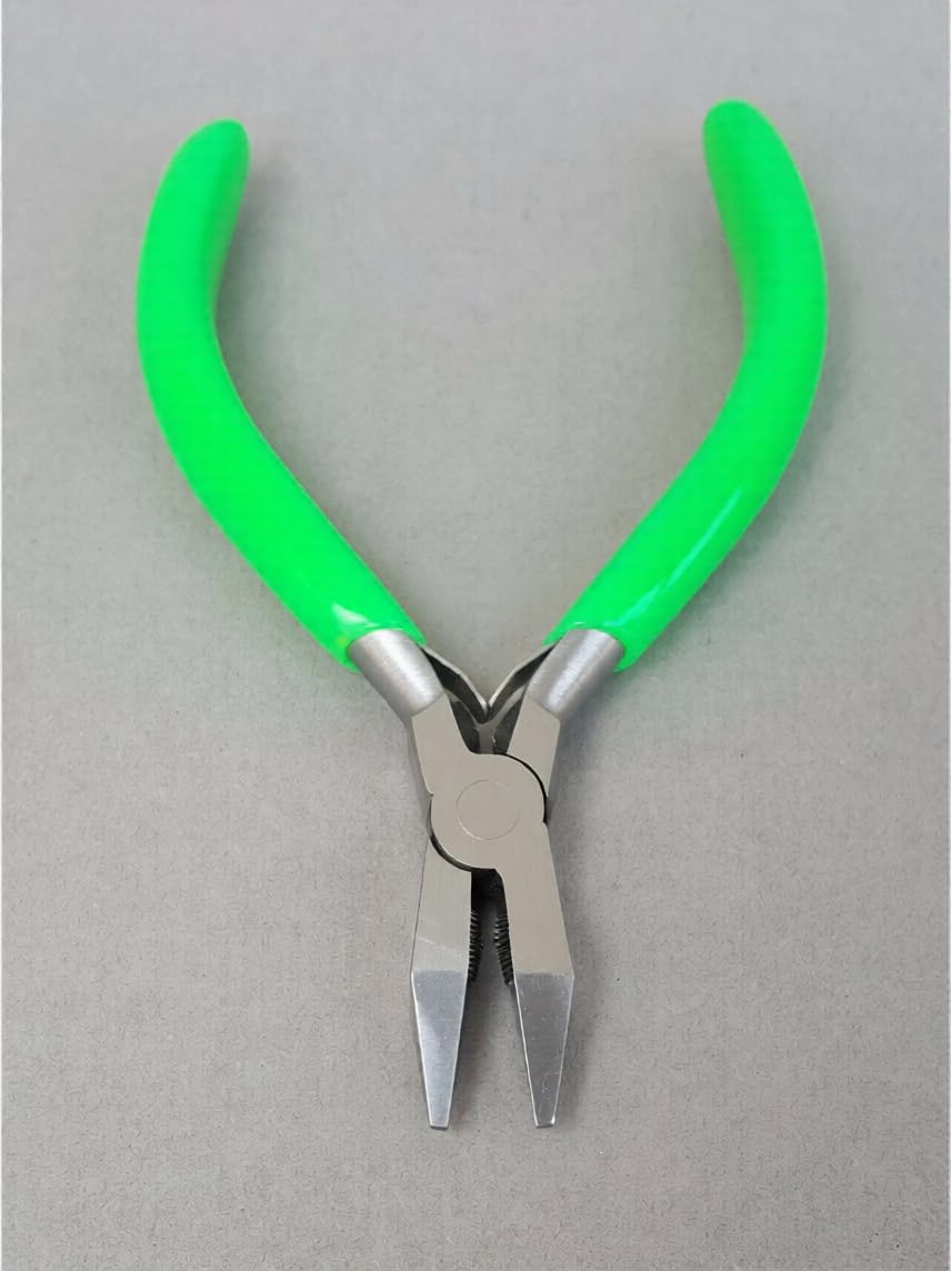 Narrow Flat Nose Pliers with PVC Handles, Tapered Jaw Jewellery Making Tool, 125mm Beading and Crafts Pliers | Jewellery Making Tools | Toolsmith Ltd UK