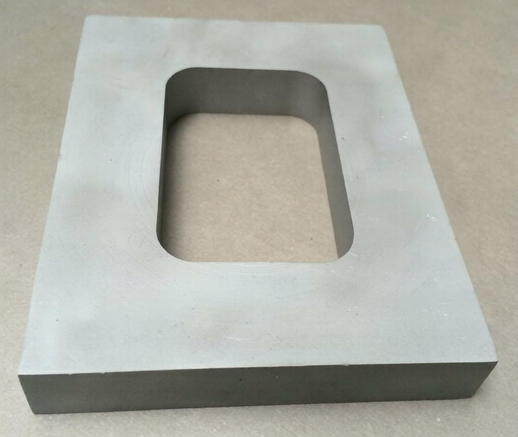 Aluminum Mould Frame for Rubber Casting, Single Cavity Vulcanizer, 15mm Thickness, 4-1/8" x 3-1/2" Size | Jewellery Making Tools | Toolsmith Ltd UK