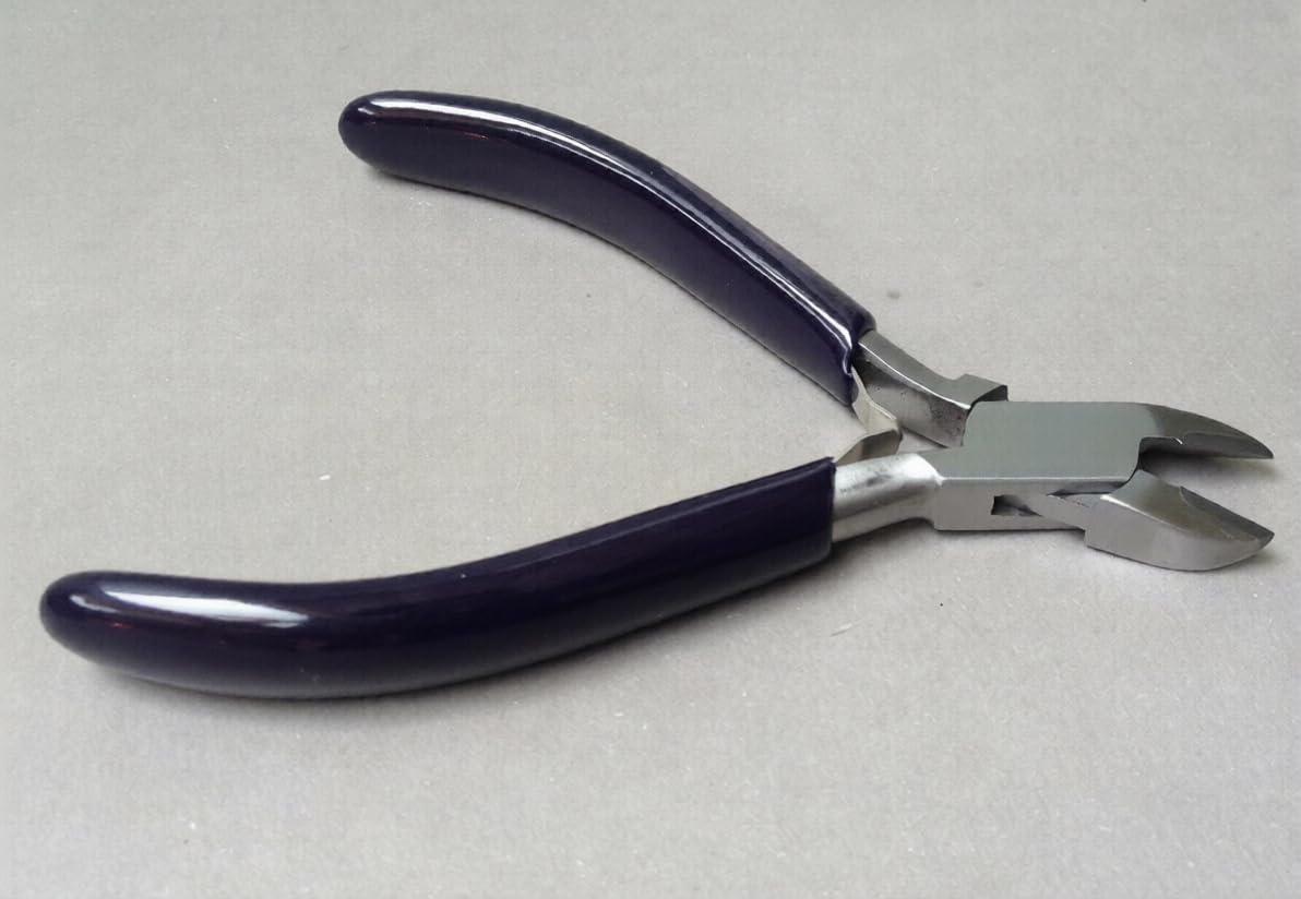 Jewellery Side Wire Cutters Pliers with Tungsten Carbide Tips, 115mm, Professional Cutting Tool Upto 12 Gauge/ 2.05mm | Jewellery Making Tools | Toolsmith Ltd UK
