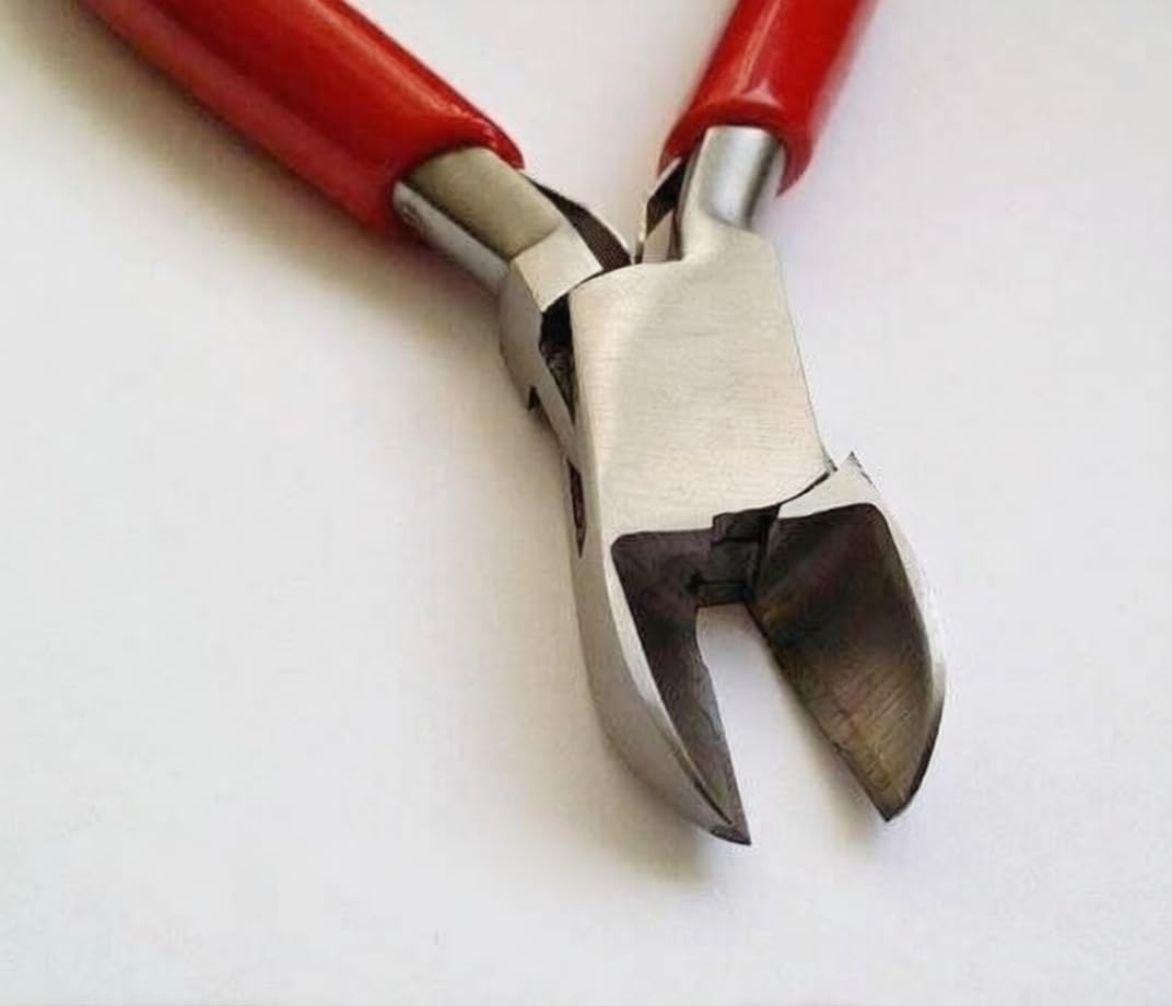 Premium 5 Inch Jewellery Diagonal Side Wire Cutter Pliers with Tungsten Carbide Tips, Professional Cutting Tool Upto 12 Gauge/ 2.05 mm, PVC Handle | Jewellery Making Tools | Toolsmith Ltd UK