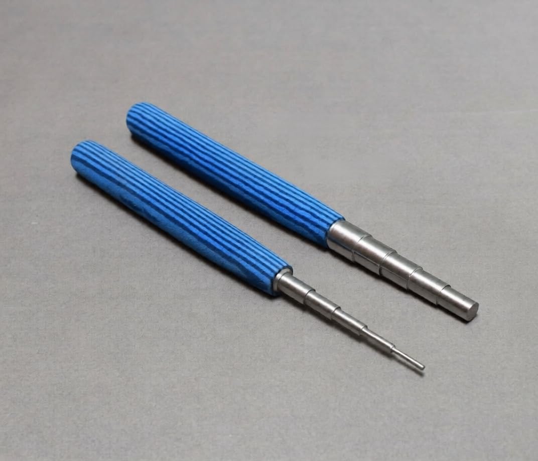 Blue Foam Handles Wire Wrapping Mandrels Set for Jewellery Making, Crafts Tool, Stainless Steel, 2 Piece | Jewellery Making Tools | Toolsmith Ltd UK