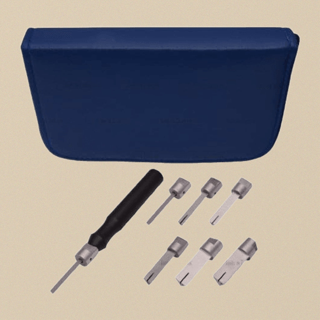 Mini Triangle Mandrel Set with Handle, 6 Sizes 4-14 mm, for Jewellery and Jump Ring Making, Wire Wrapping Looping etc | Jewellery Making Tools | Toolsmith Ltd UK