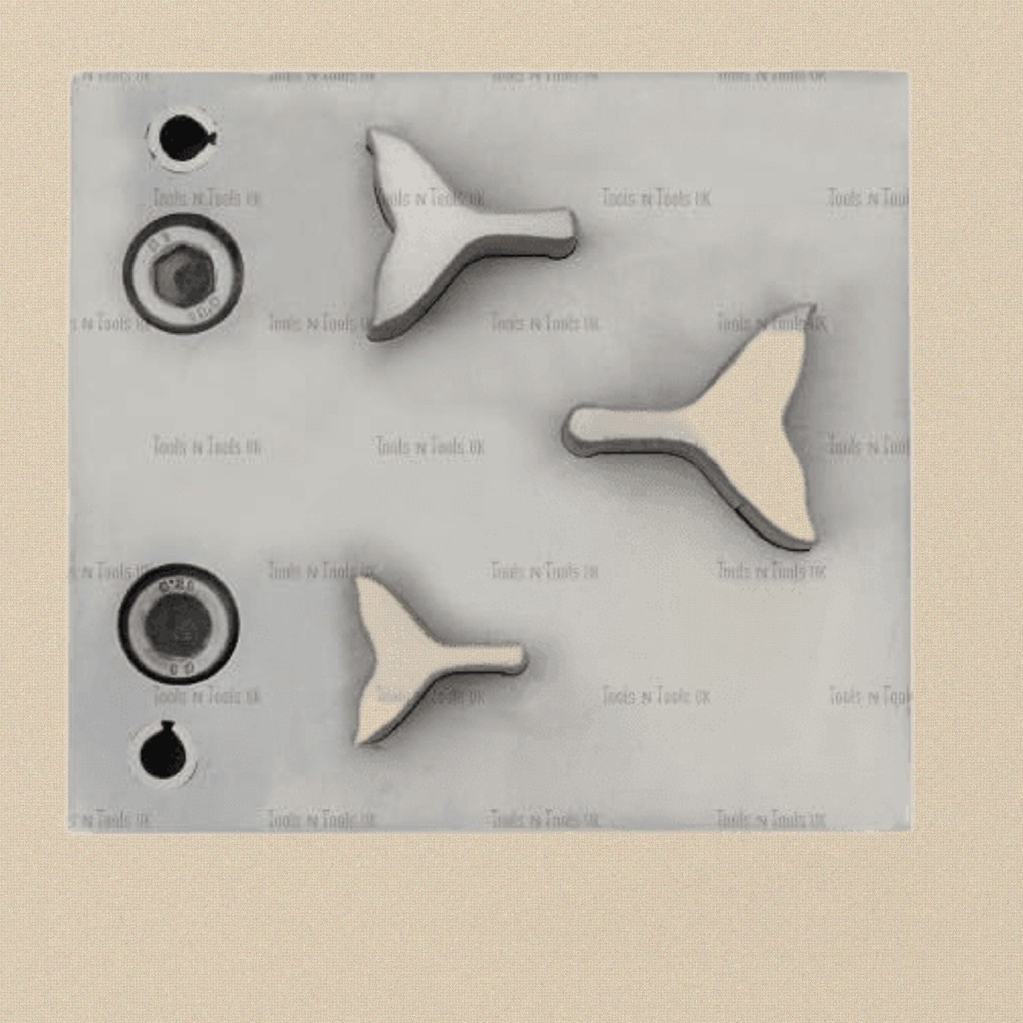 Y-Shaped Steel Disc Cutter Set, 3 Sizes, Jewellery Forming Stamping Blanks Tool | Jewellery Making Tools | Toolsmith Ltd UK