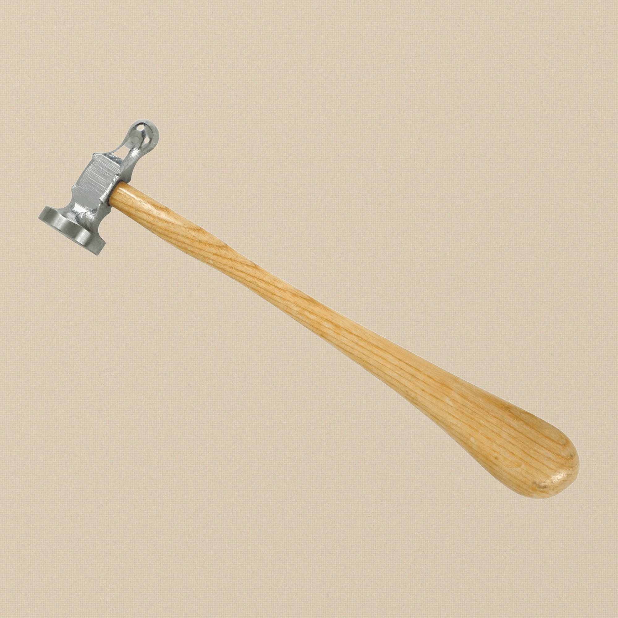 32mm Flat Face Texturing and Forming Hammer for Metal, Jewellery and Metalworking Tool with Wooden Handle | Jewellery Making Tools | Toolsmith Ltd UK
