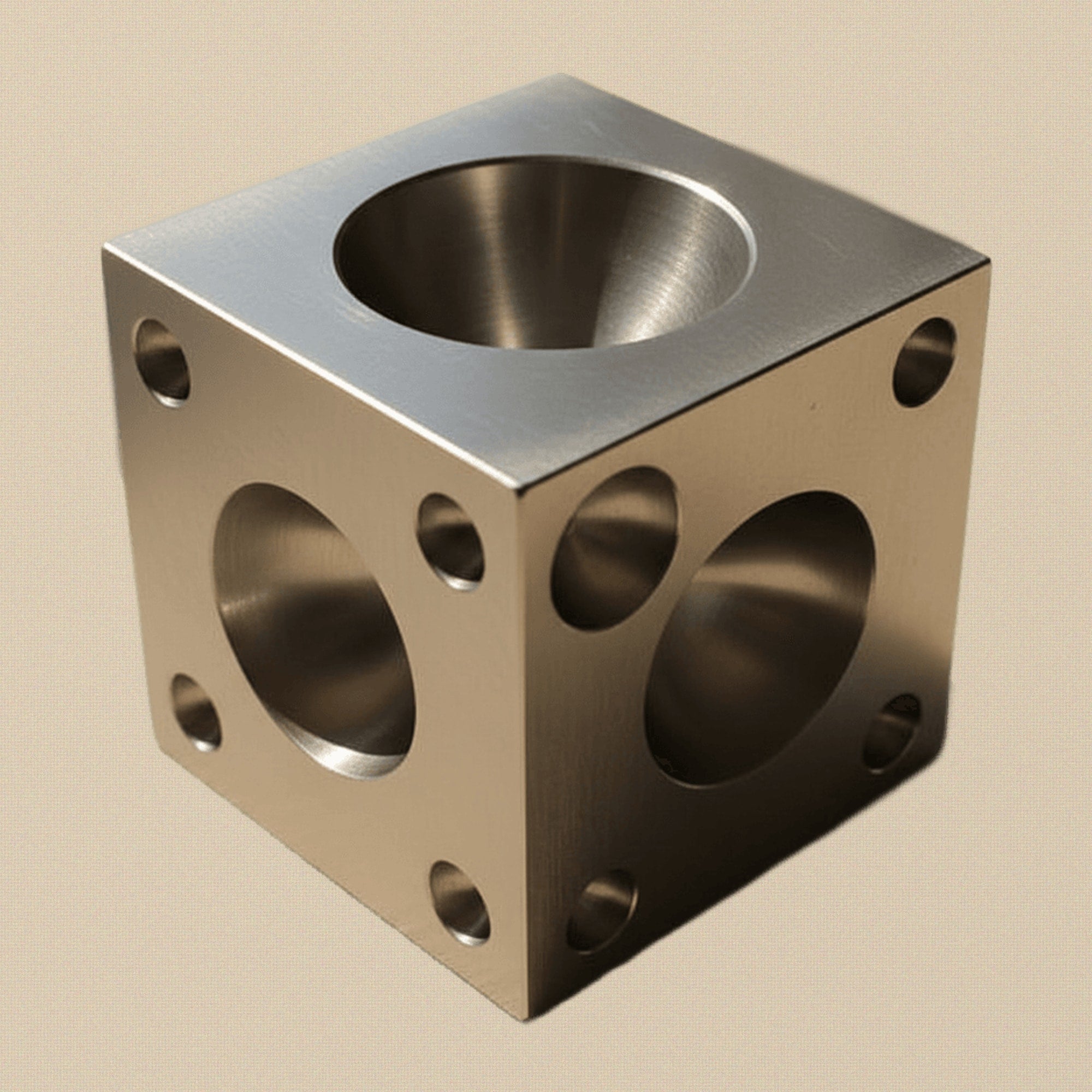 Steel Doming Block, 3 x 3 inches, Dapping Tool for Metal Shaping and Jewellery Making, 4.25-54 mm | Jewellery Making Tools | Toolsmith Ltd UK