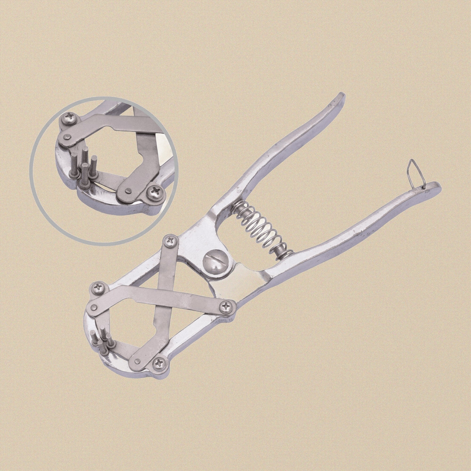 Professional Veterinary Elastrator Pliers, Large Pewter Castrating Rubber Ring Applicator Tool | Pet Grooming Tools | Toolsmith Ltd UK