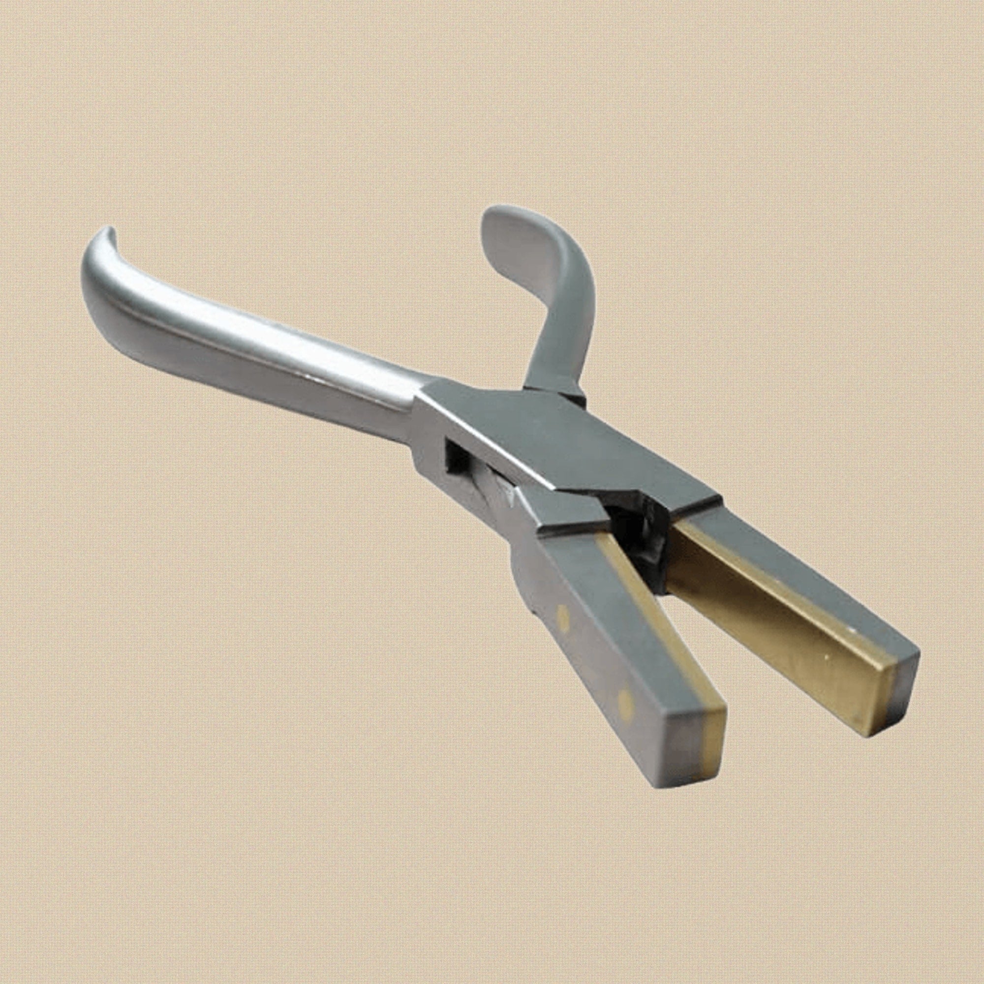 Flat Nose Pliers with Brass-Lined Soft Jaws, for Forming, Holding and Bending, Premium Steel Construction | Jewellery Making Tools | Toolsmith Ltd UK