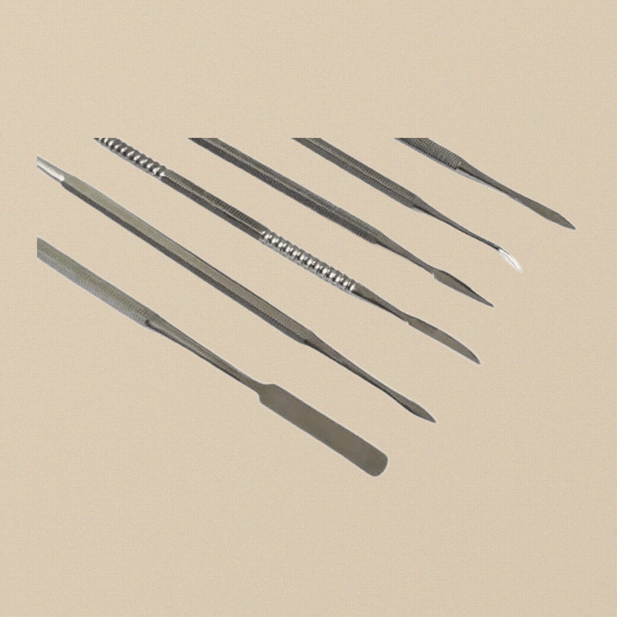 Professional 6 Piece Wax Carving Tools Set, Stainless Steel, Double Ended, Clay Sculpting and Modelling Instruments | Hobby & Craft Tools | Toolsmith Ltd UK