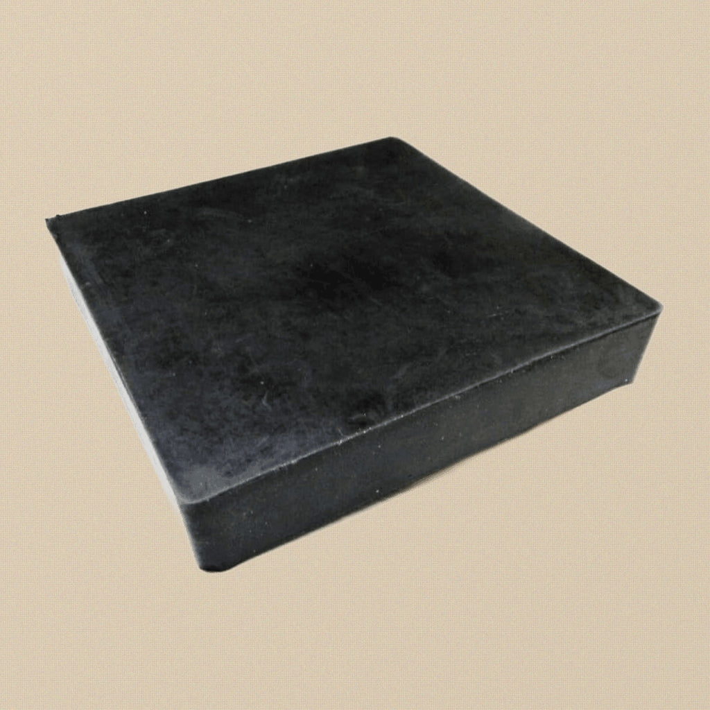 Rubber Bench Block, 10.2 x 10.2 x 2.5 cm/ 4 x 4 x 1 inches Jewellery Making Dapping Forming Hammering Base | Jewellery Making Tools | Toolsmith Ltd UK