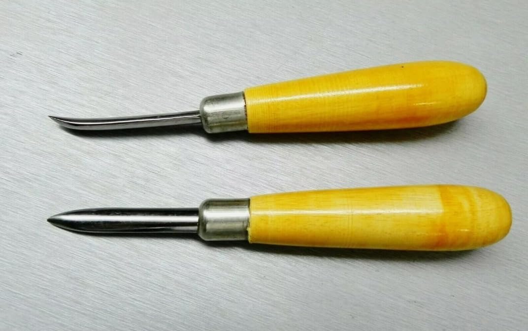Professional Jewellery Burnishing Tool Set, Straight and Curved Blade Burnishers, Bezel Setting Chisels | Jewellery Making Tools | Toolsmith Ltd UK
