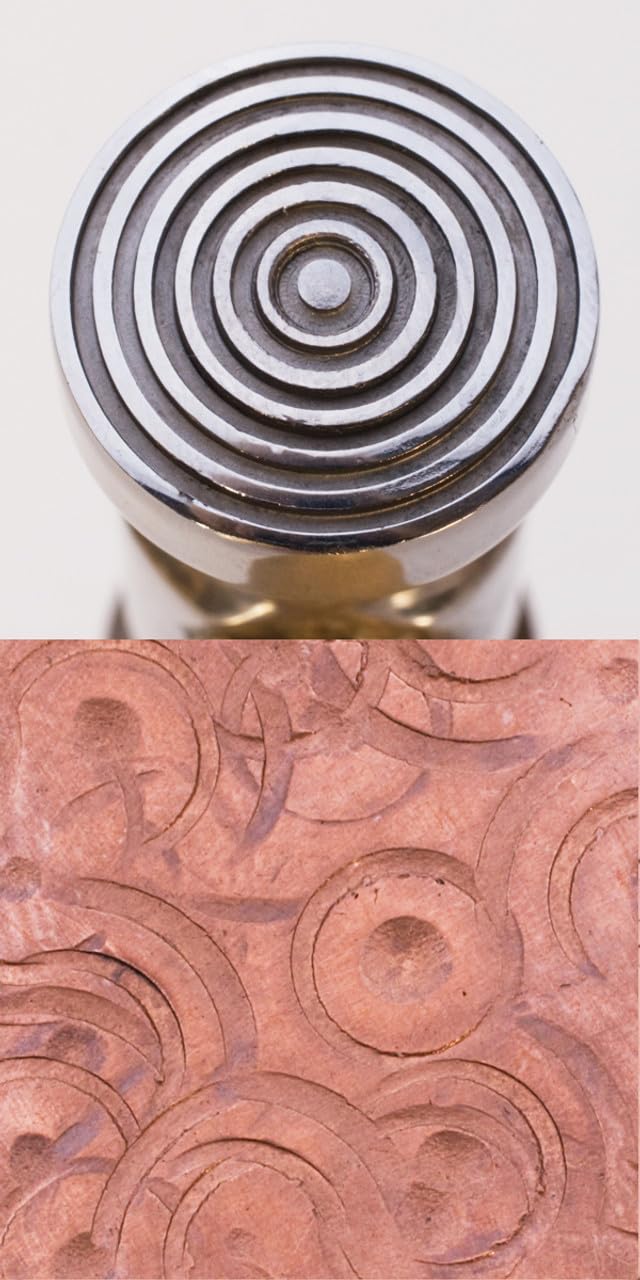Metalworking Hammer with Bullseye Pattern, Round Texturing Head, Jewellery Making Tool | Jewellery Making Tools | Toolsmith Ltd UK