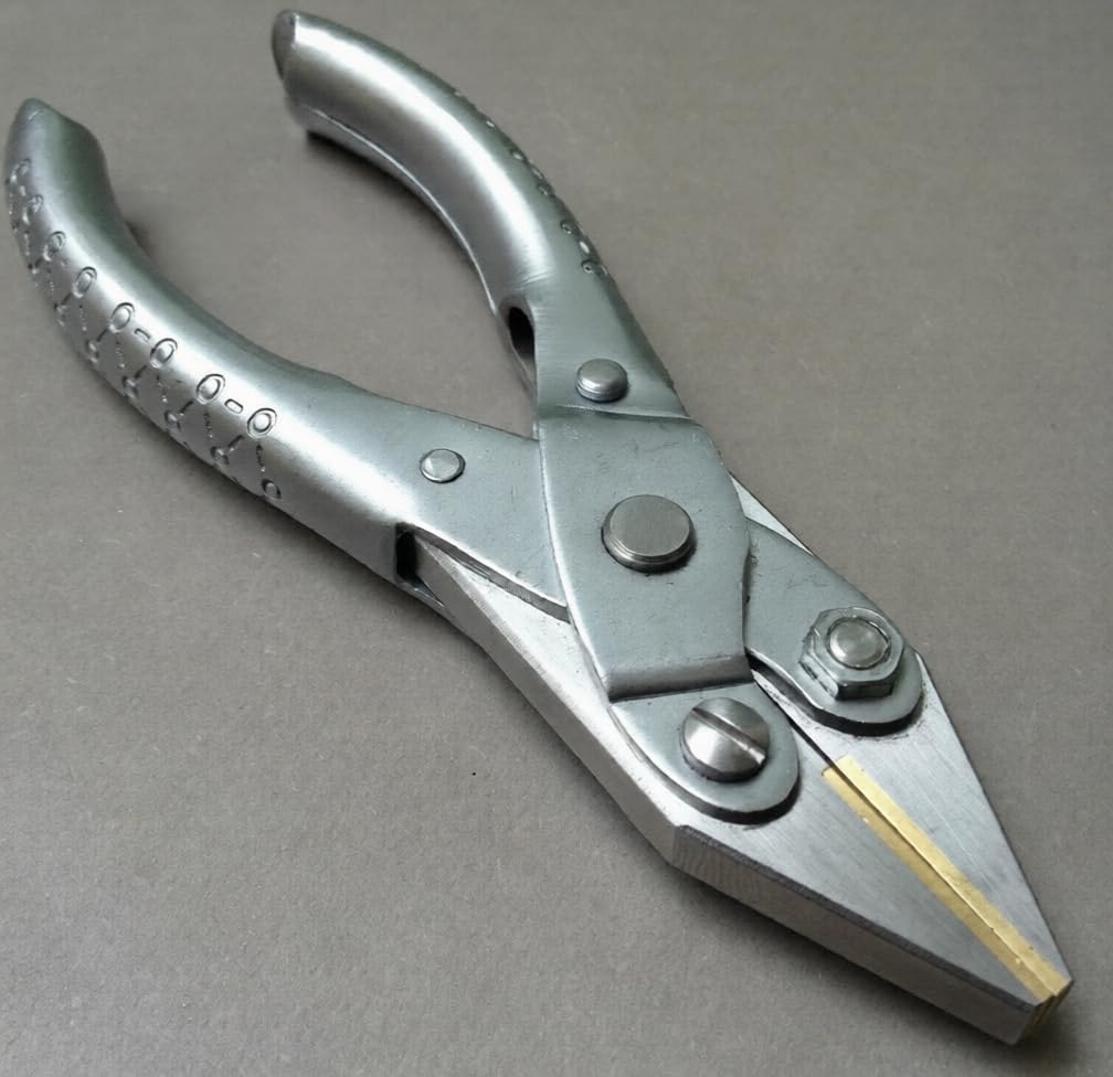 125 mm Parallel Action Flat Nose Pliers with Smooth Brass Jaws, for Jewellery Crafts Making | Jewellery Making Tools | Toolsmith Ltd UK
