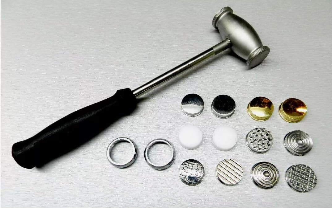 Metal Texturing Hammer with 12 Interchangeable Pattern Faces for Jewellery Design | Jewellery Making Tools | Toolsmith Ltd UK