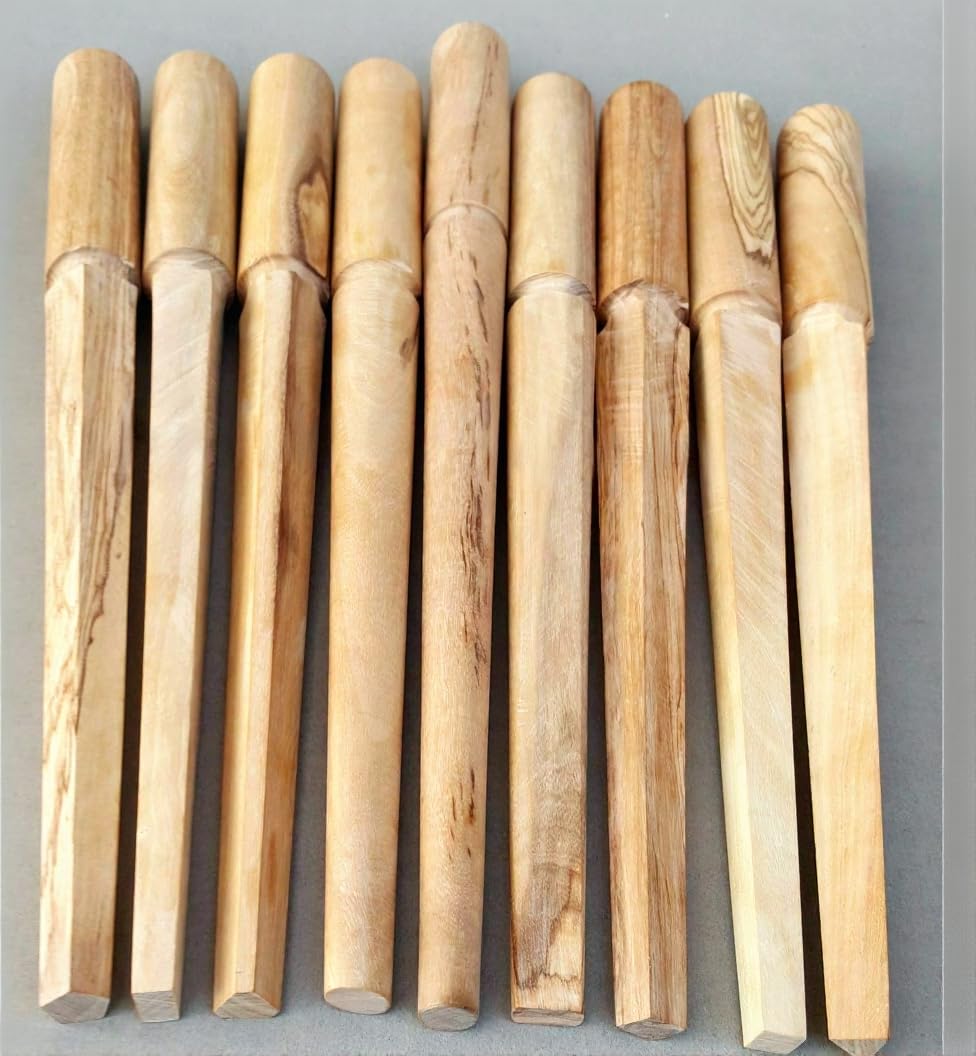 Set of 9 Hard Wood Ring Mandrels for Jewellery Making, Multiple Design Shapes Including Square, Rectangle, Triangle, Oval, Round, Diamond, Pentagon | Jewellery Making Tools | Toolsmith Ltd UK