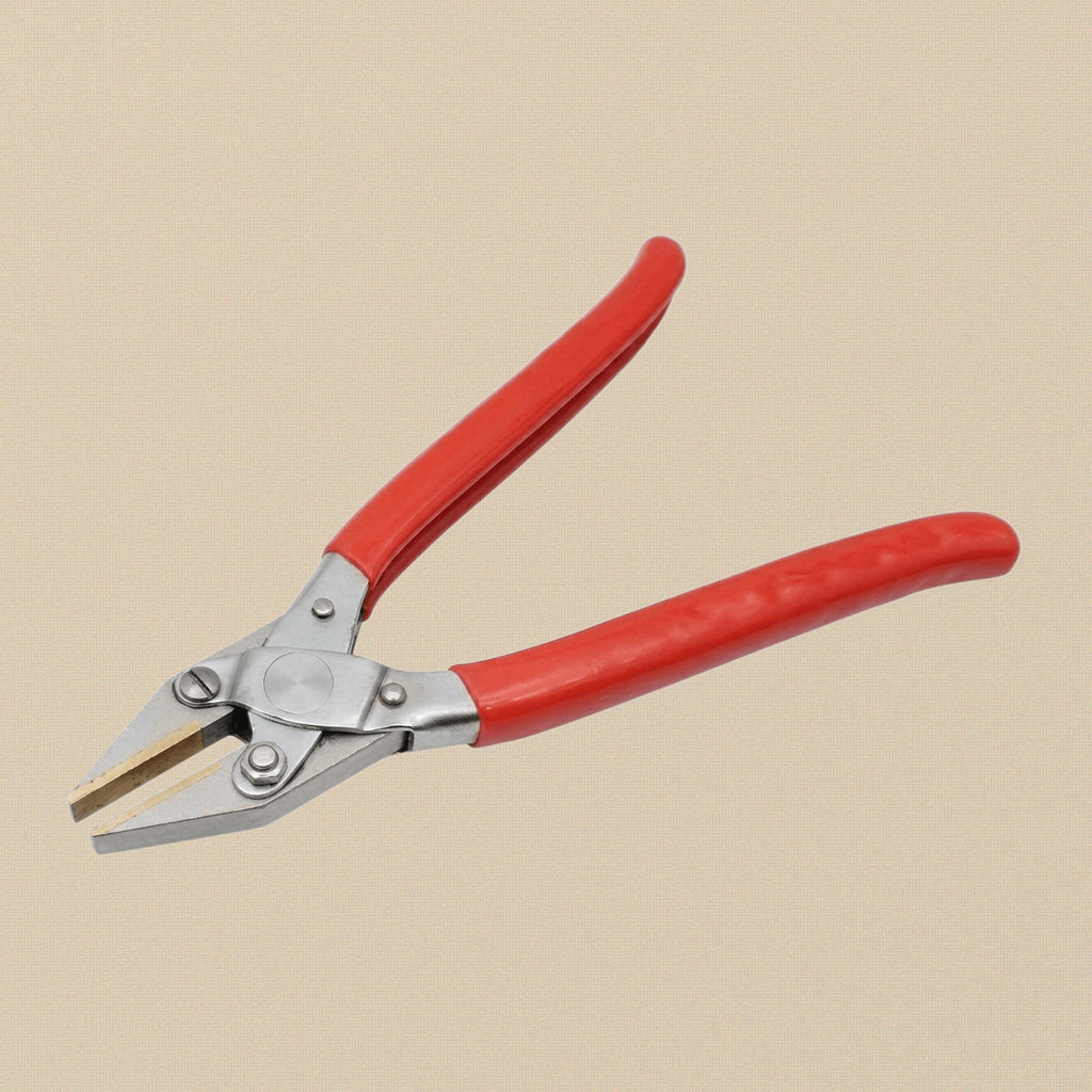 Professional Flat Brass Jaws Parallel Action Pliers, 200mm/8-inch, Jewellery/ Crafts Making, PVC Grips | Jewellery Making Tools | Toolsmith Ltd UK