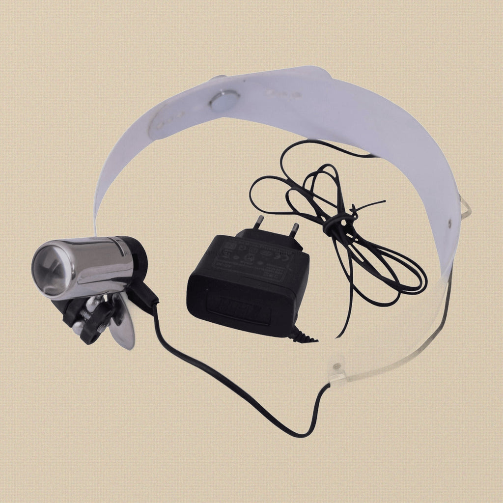 Jansen Style Head-Mounted Inspection Lamp with Mirror and Magnifying Glass | Inspection Lamp | Toolsmith Ltd UK