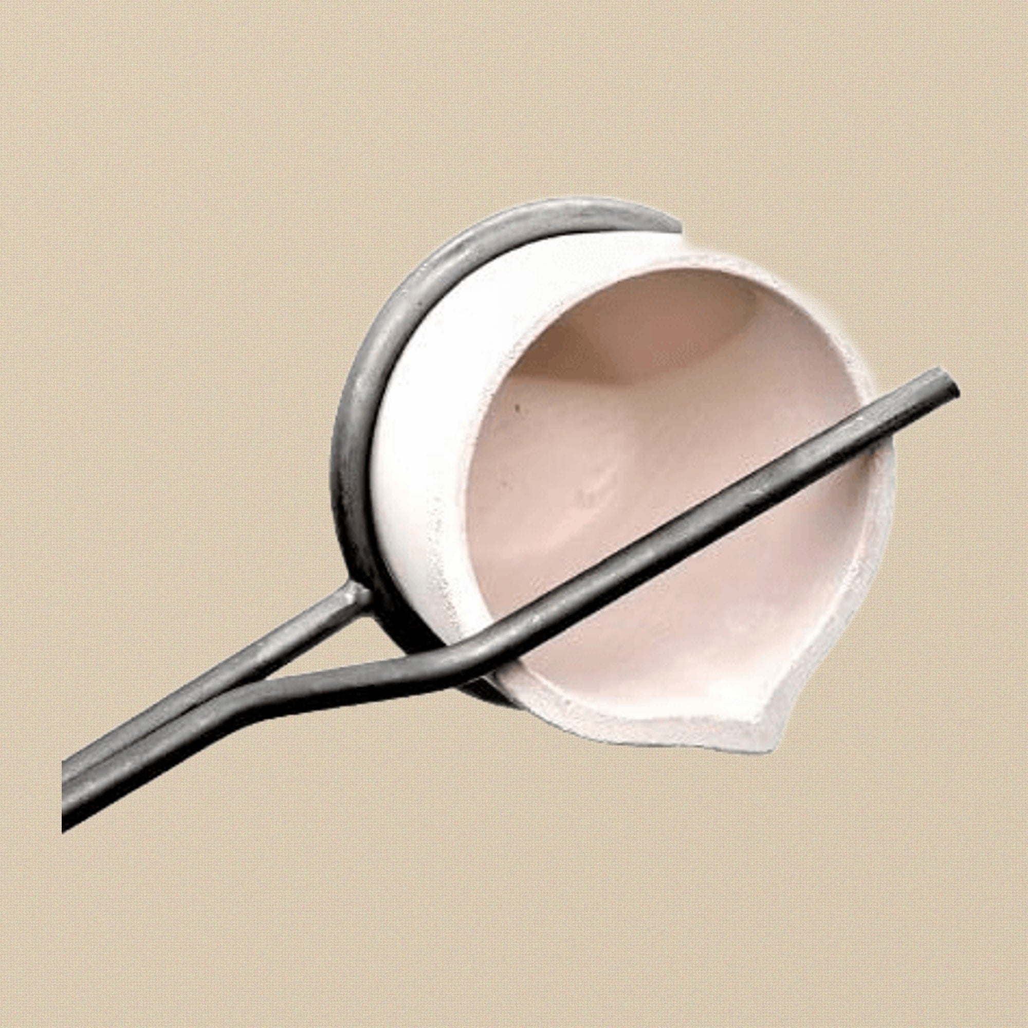 Exclusive Metal Crucible Tongs (ONLY) with PVC Handles, Casting and Melting Tool Holder | Jewellery Making Tools | Toolsmith Ltd UK