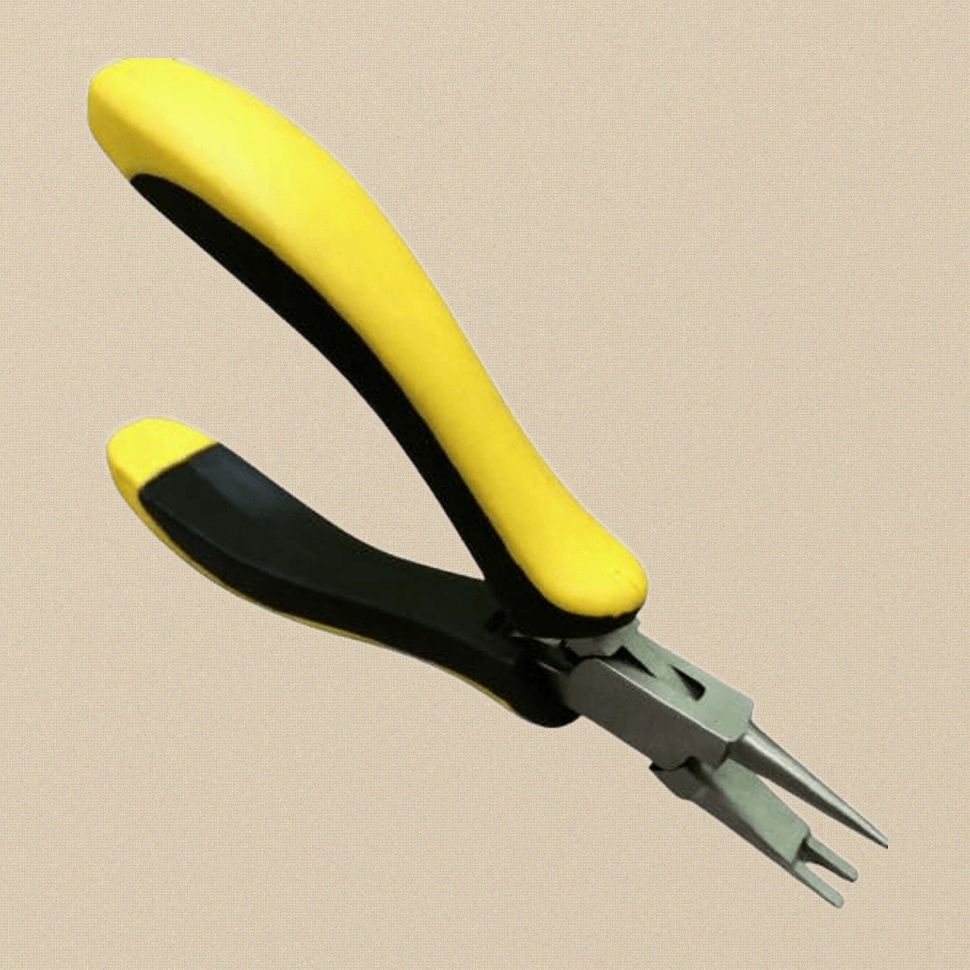 Professional Watch Repair Pliers, Stainless Steel 5.25 Inch Spring-Loaded Ergonomic Design for Jewelry Making, Watch Band Pin Removal, Yellow and Black Handle | Watch & Clock Tools | Toolsmith Ltd UK