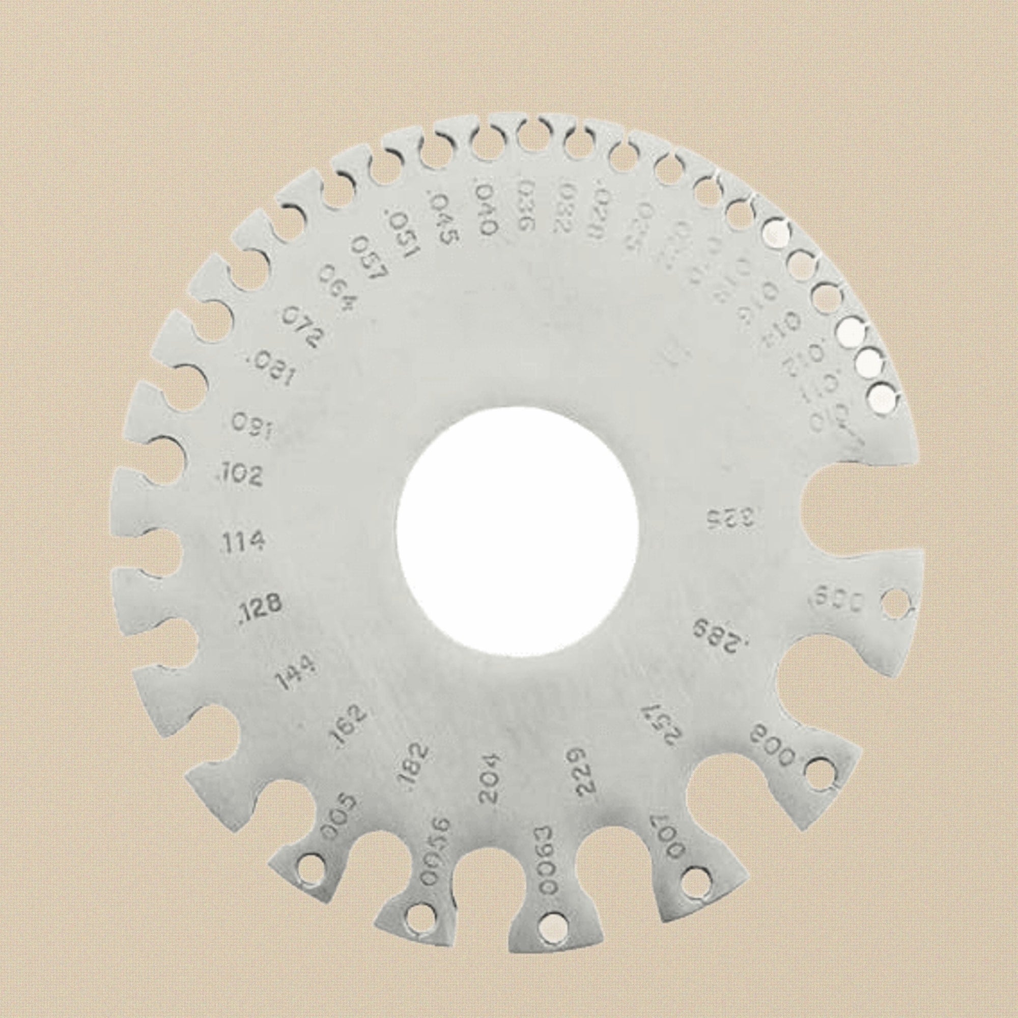 Wire Gauge Measuring Tool, US Standard Metric and Imperial, 0-30 Gauge Range, Sheet, Rods, Metal Thickness | Jewellery Making Tools | Toolsmith Ltd UK