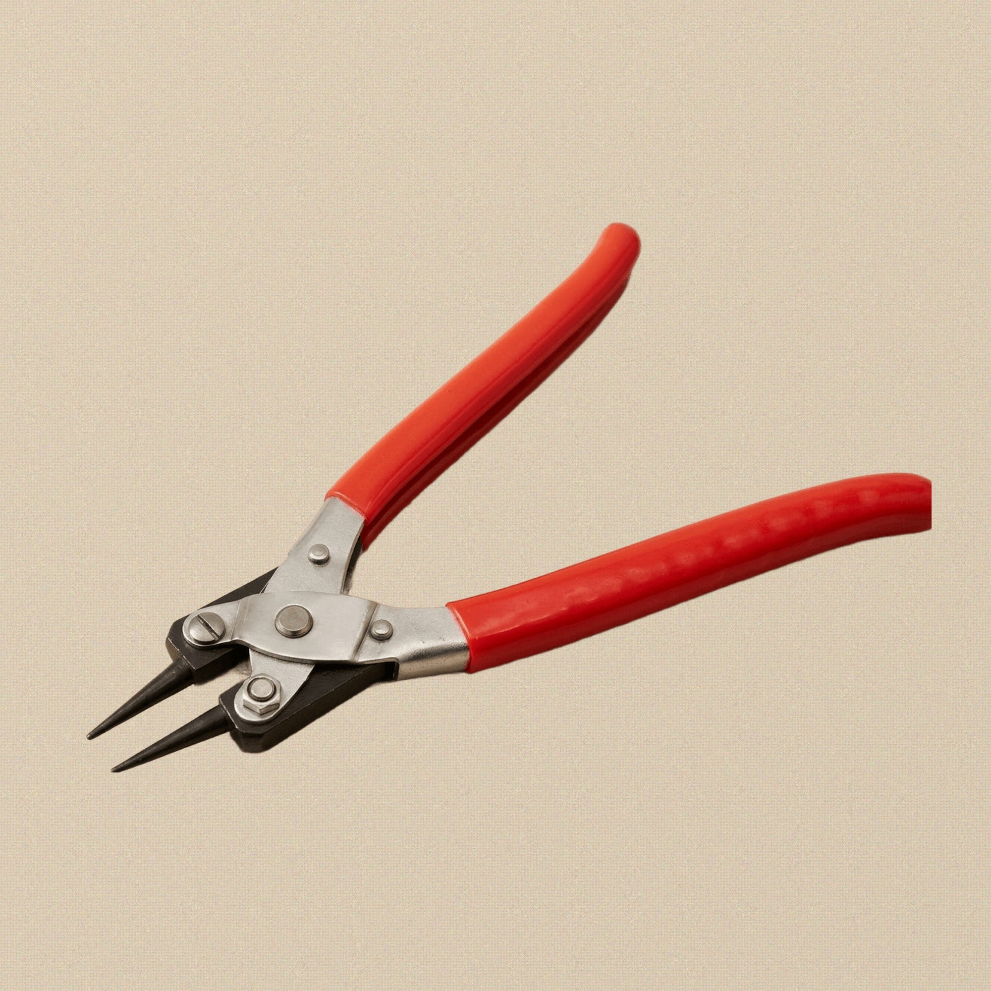Round Nose Pliers, 200mm/8-inch, Parallel Action, PVC Grips, Smooth Jaw | Jewellery Making Tools | Toolsmith Ltd UK