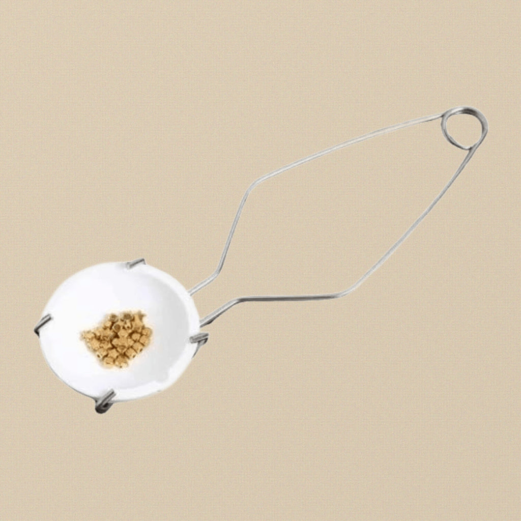 Professional Jewellery Casting Set, 2-Piece Kit with 2"" Crucible Dish and Stainless Steel Whip Tongs, Metal Melting Equipment for Gold, Silver, Copper Crafting | Jewellery Making Tools | Toolsmith Ltd UK