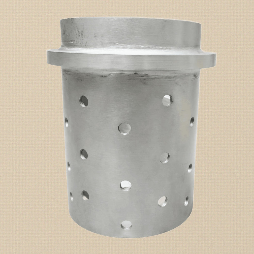 Heavy Duty Perforated Casting Flask, Stainless Steel, 4" x 5.7", Medium Size, Vacuum Casting, 1/8" Wall Thickness | Jewellery Making Tools | Toolsmith Ltd UK