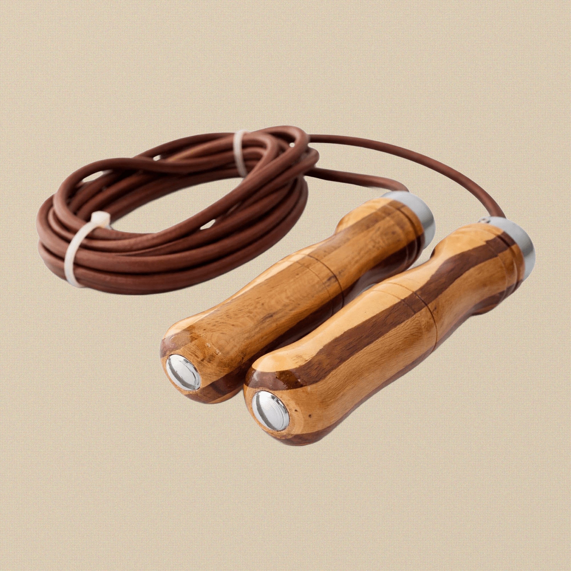 Leather Jump Rope with Wooden Handles, Adjustable Skipping Rope for Fitness, Gym Workout and Exercise | Hobby & Craft Tools | Toolsmith Ltd UK