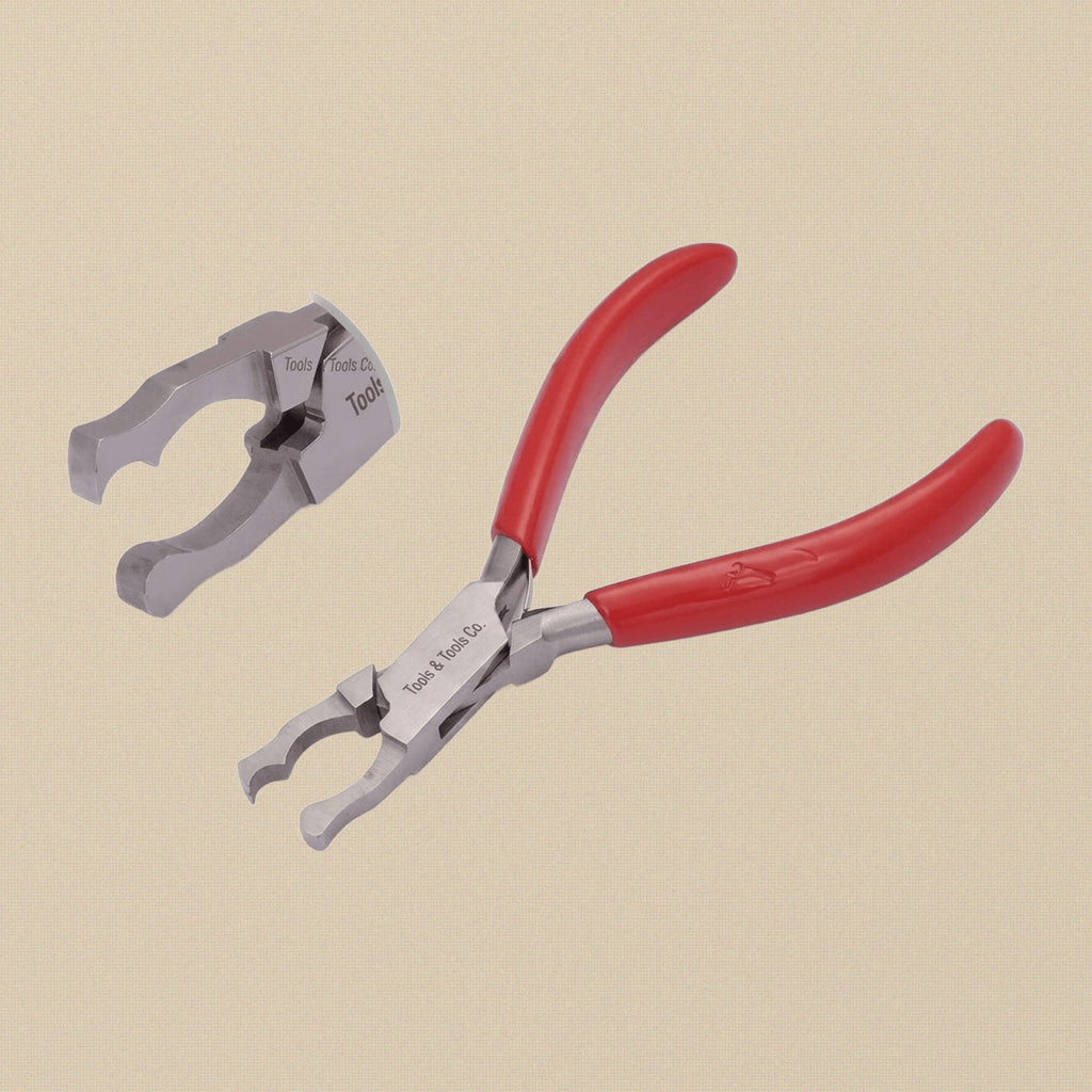Special Prong Lifting Pliers, 130mm Length, 5.3mm Jaw Length, PVC Handles | Jewellery Making Tools | Toolsmith Ltd UK