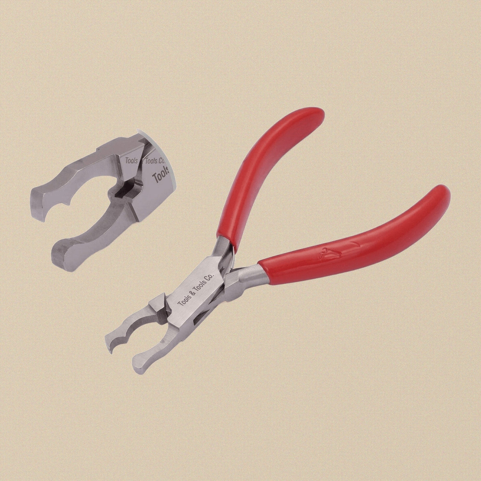 Special Prong Lifting Pliers, 130mm Length, 5.3mm Jaw Length, PVC Handles | Jewellery Making Tools | Toolsmith Ltd UK