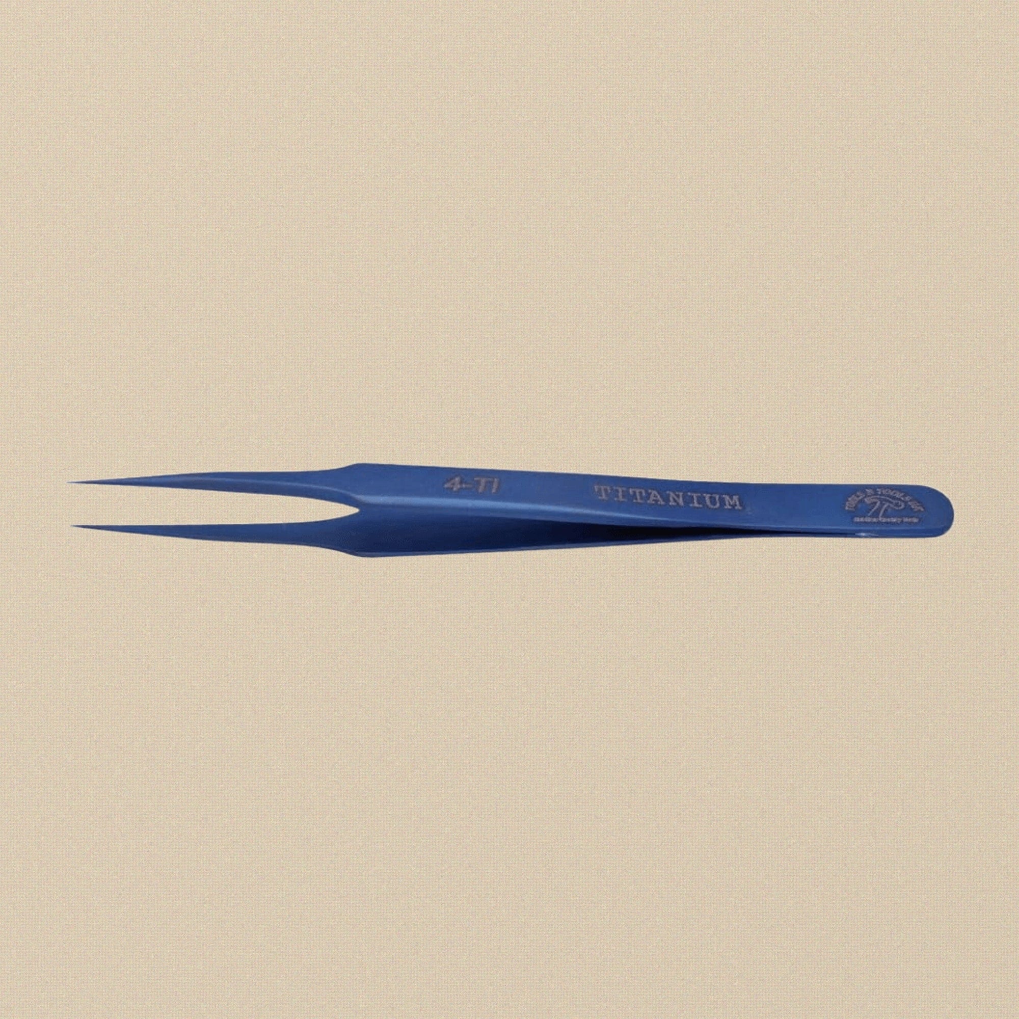 4-Ti, Titanium Anti-Magnetic Precision Tweezers, 120 mm, Professional Watch and Jewellery Repair Tool | Jewellery Making Tools | Toolsmith Ltd UK