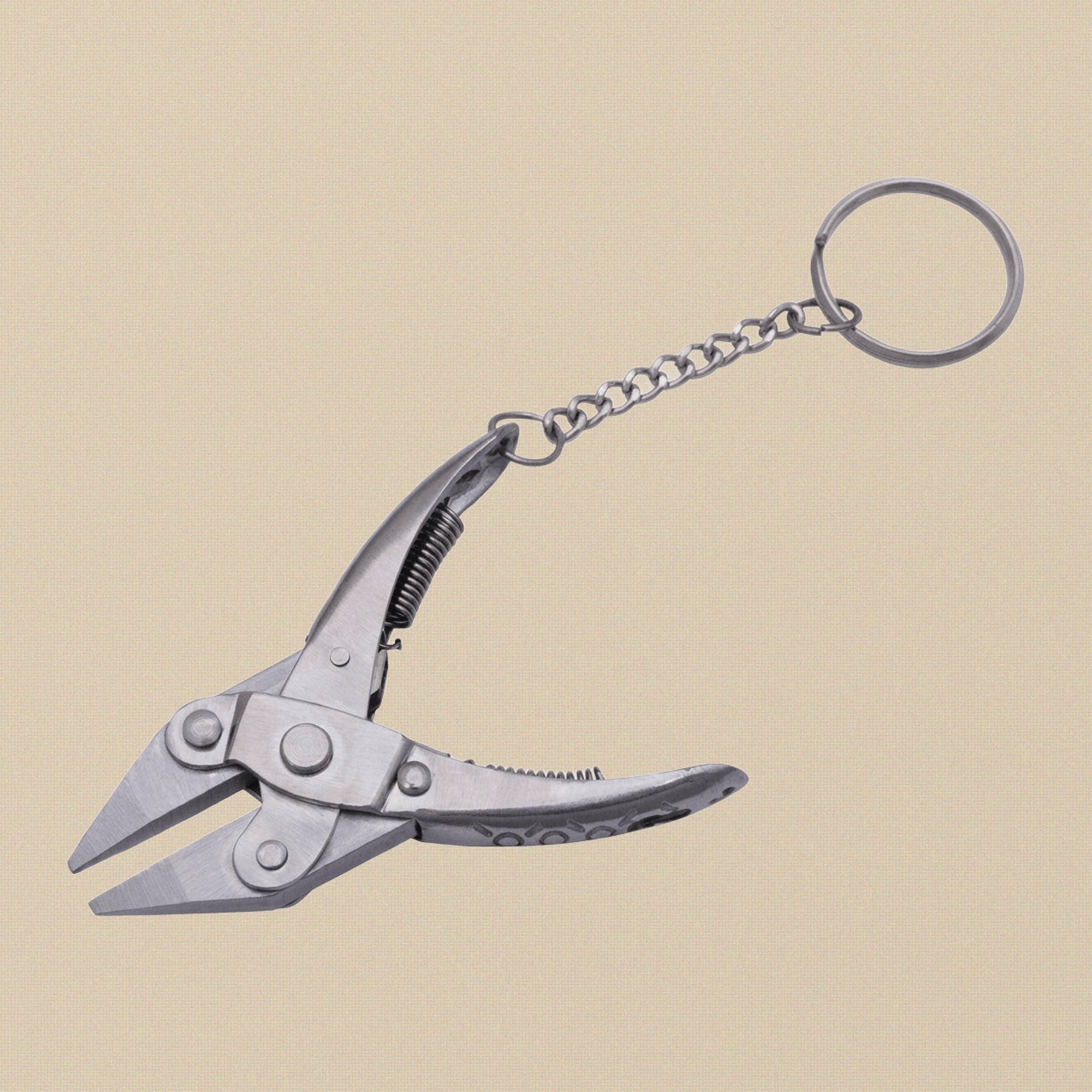 Mini Parallel Action Chain Nose Pliers with Keychain, 7.6 cm/ 3", Jewellery Making Tool, Fully Workable | Jewellery Making Tools | Toolsmith Ltd UK