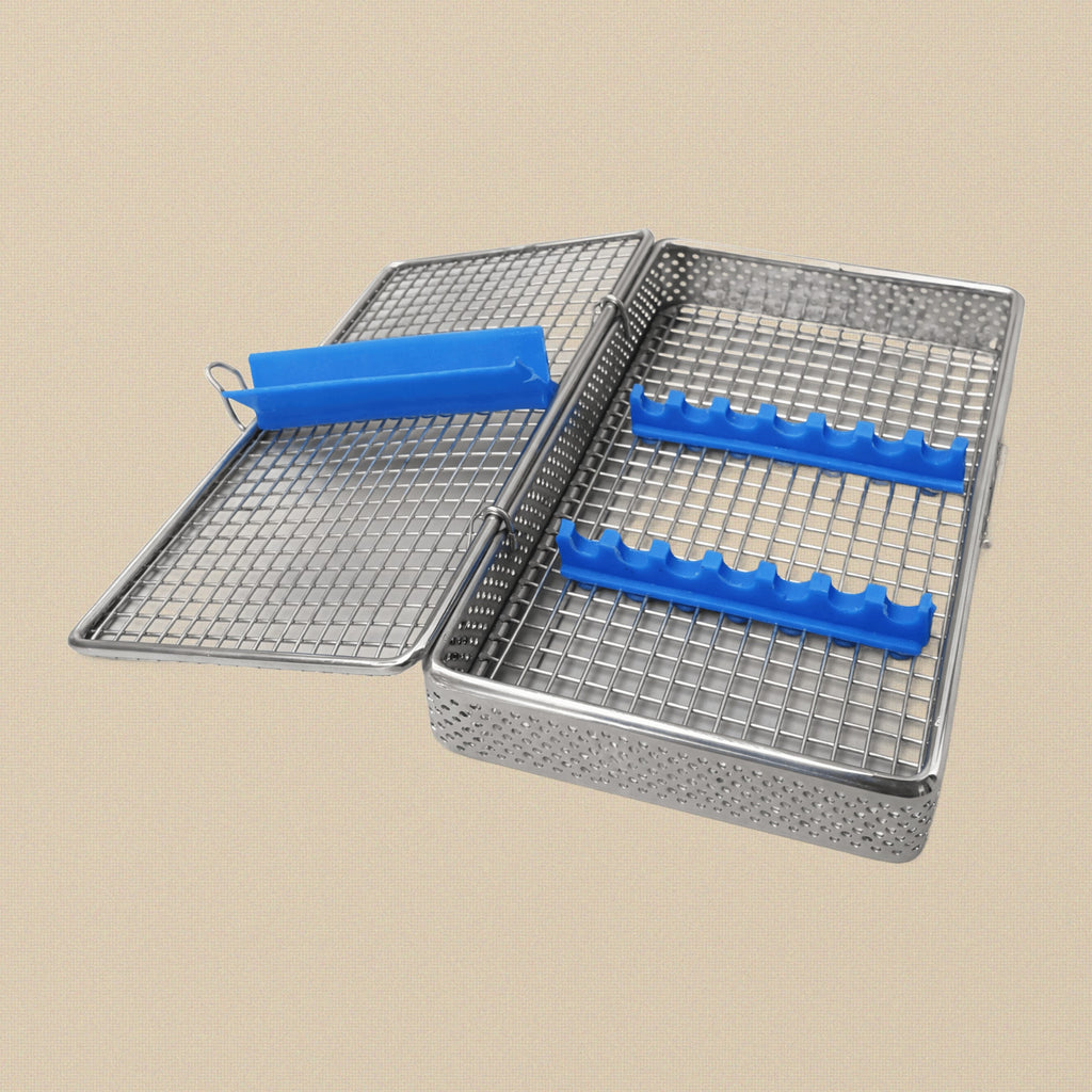 Stainless Steel Autoclave Tray for 7 Instruments, 195 x 105 mm | Dental Instruments | Toolsmith Ltd UK