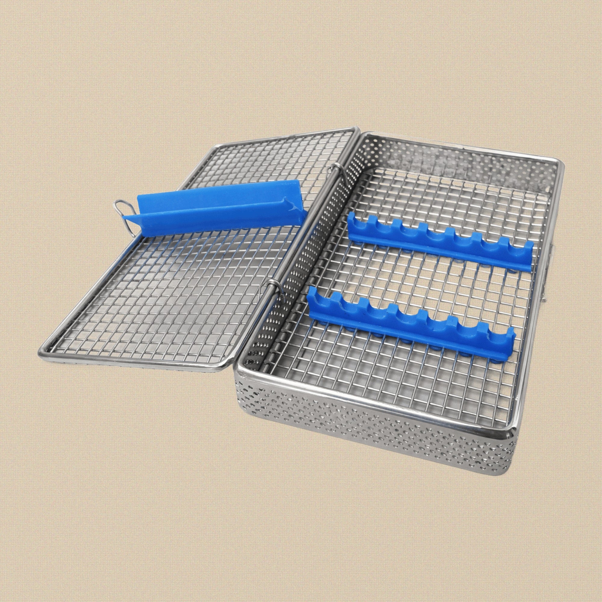 Stainless Steel Autoclave Tray for 7 Instruments, 195 x 105 mm | Dental Instruments | Toolsmith Ltd UK