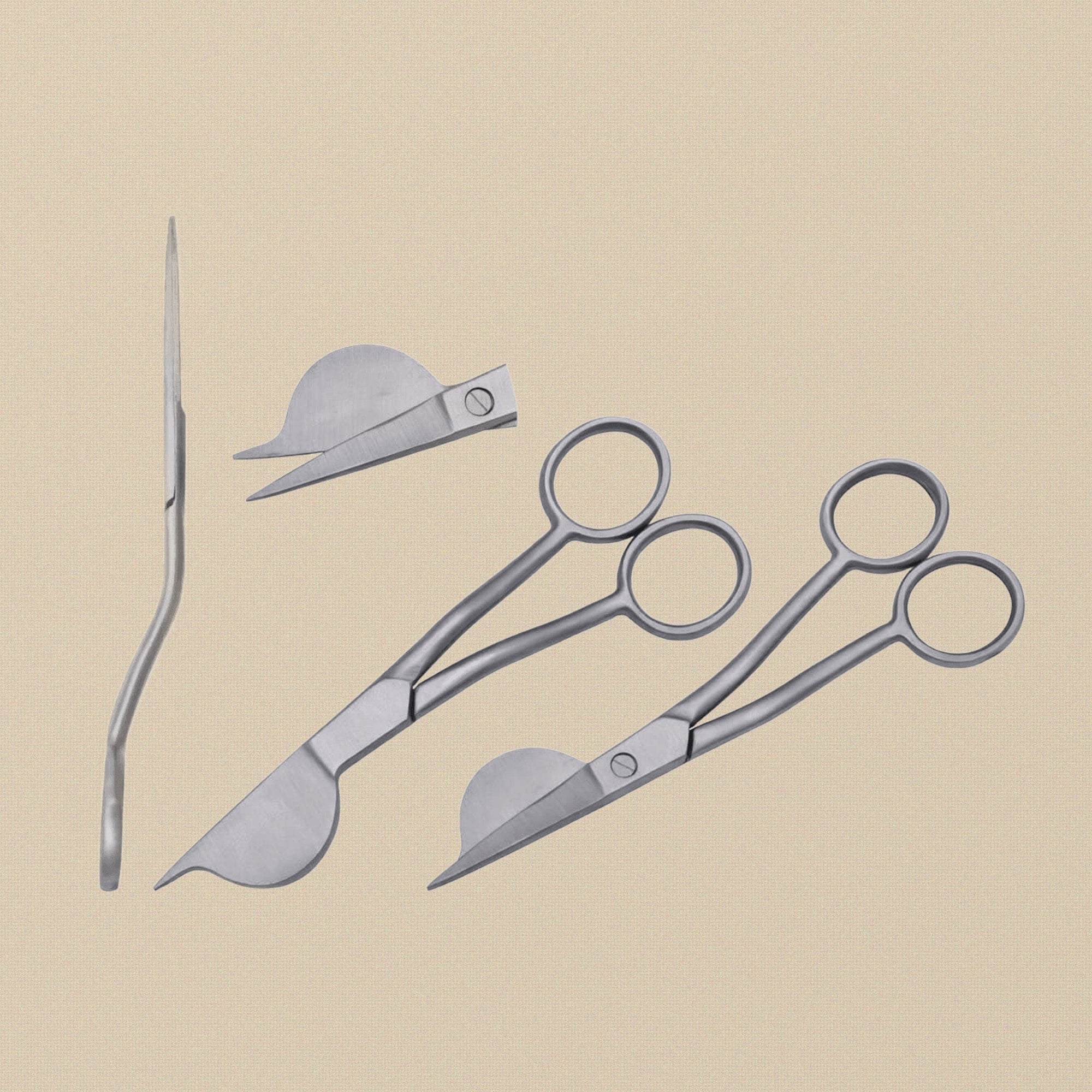 6 Inch Half Duckbill Applique Scissors, Curved Embroidery Lace Thread Quilting Shears, Double Bent Curved Offset Handle for Embroidery, Fabric, Thread, Knitting, Sewing, Arts & Craft | Jewellery Making Tools | Toolsmith Ltd UK