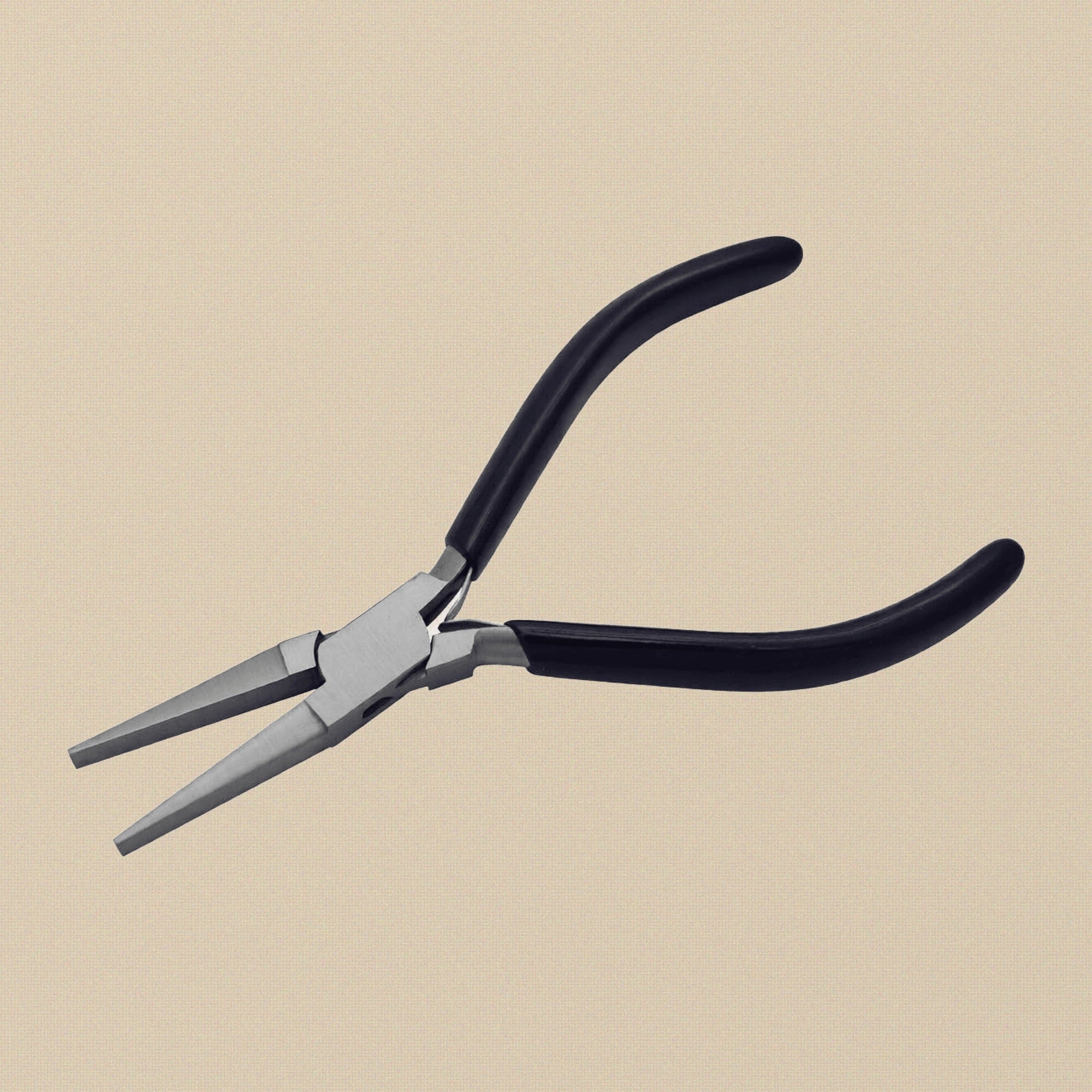 Long Flat Nose Pliers, Stainless Steel, 140mm, 1.5 Inch Jaws, for Jewellery Making, Beading, Fishing and Watchmakers | Watch & Clock Tools | Toolsmith Ltd UK