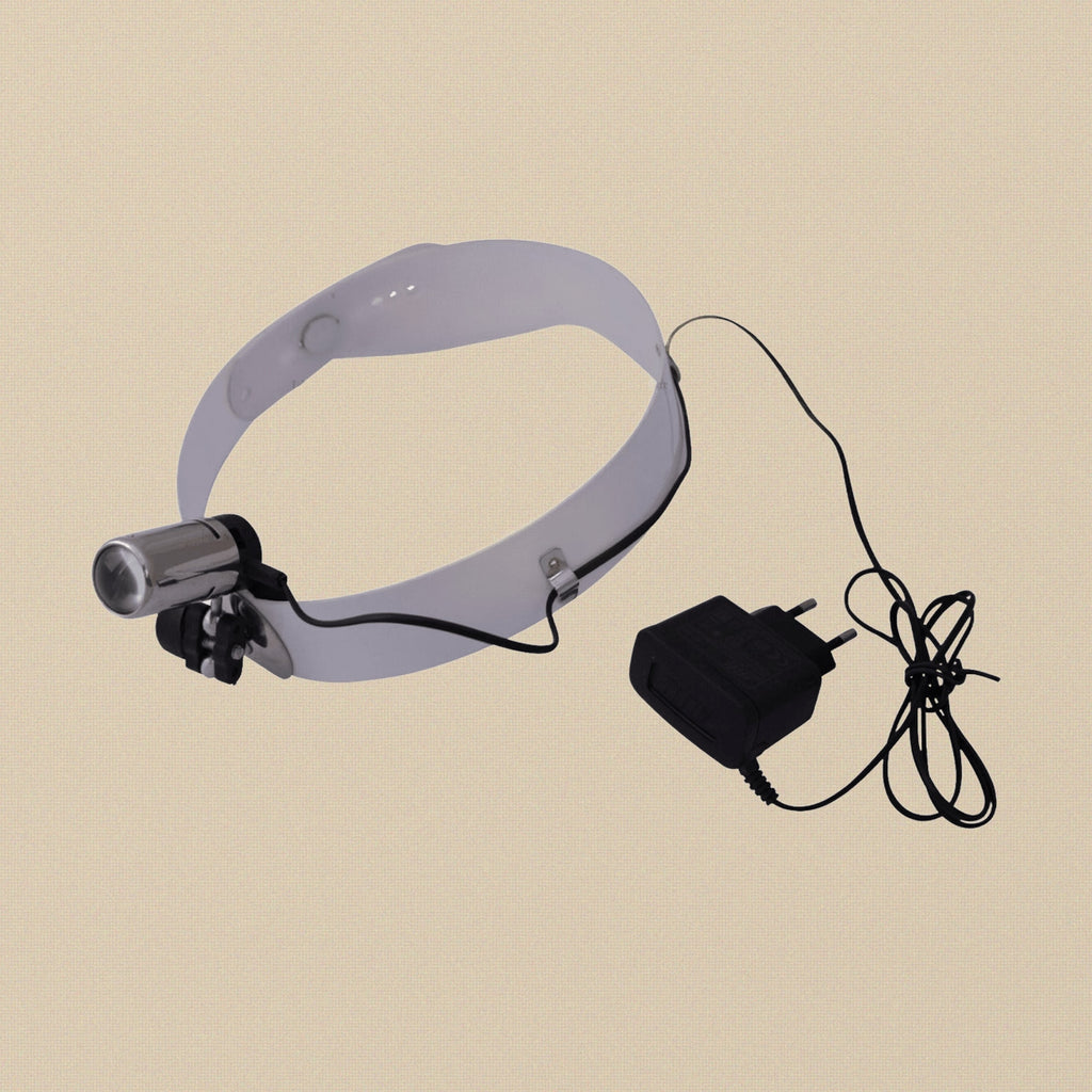 Jansen Style Head-Mounted Inspection Lamp with Mirror and Magnifying Glass | Inspection Lamp | Toolsmith Ltd UK