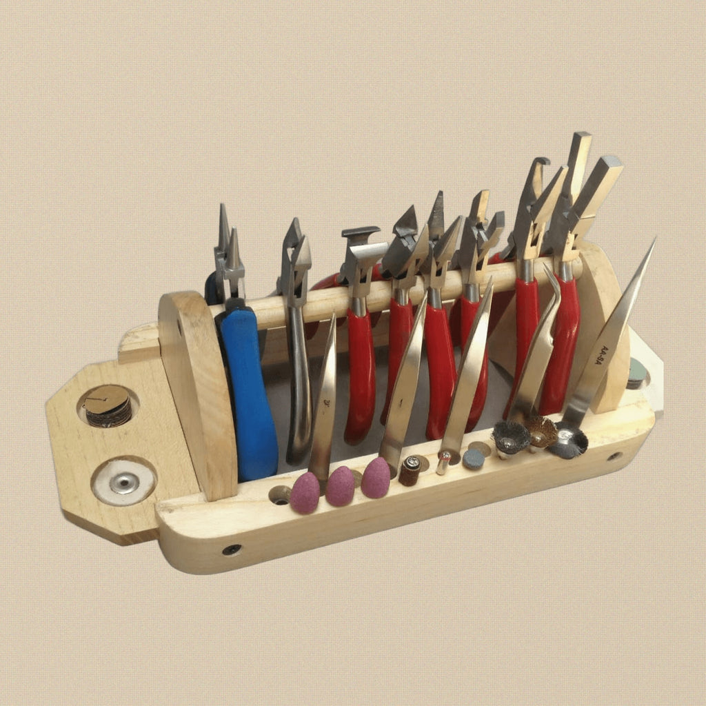Wood Pliers Rack Stand Deluxe, Jewellery Work Bench Tools Storage Organizer | Jewellery Making Tools | Toolsmith Ltd UK