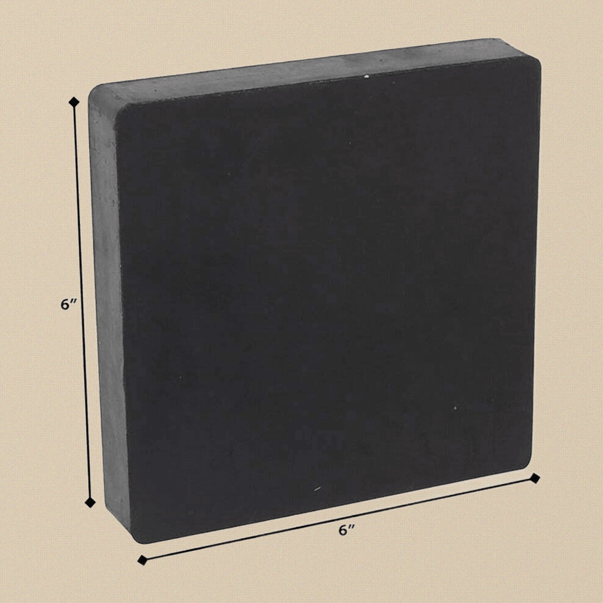 Heavy Duty Rubber Bench Block, 6 x 6 x 1 Inch, Black, Hammering Stamping Jewelry Metal Dapping Forming Tool | Jewellery Making Tools | Toolsmith Ltd UK