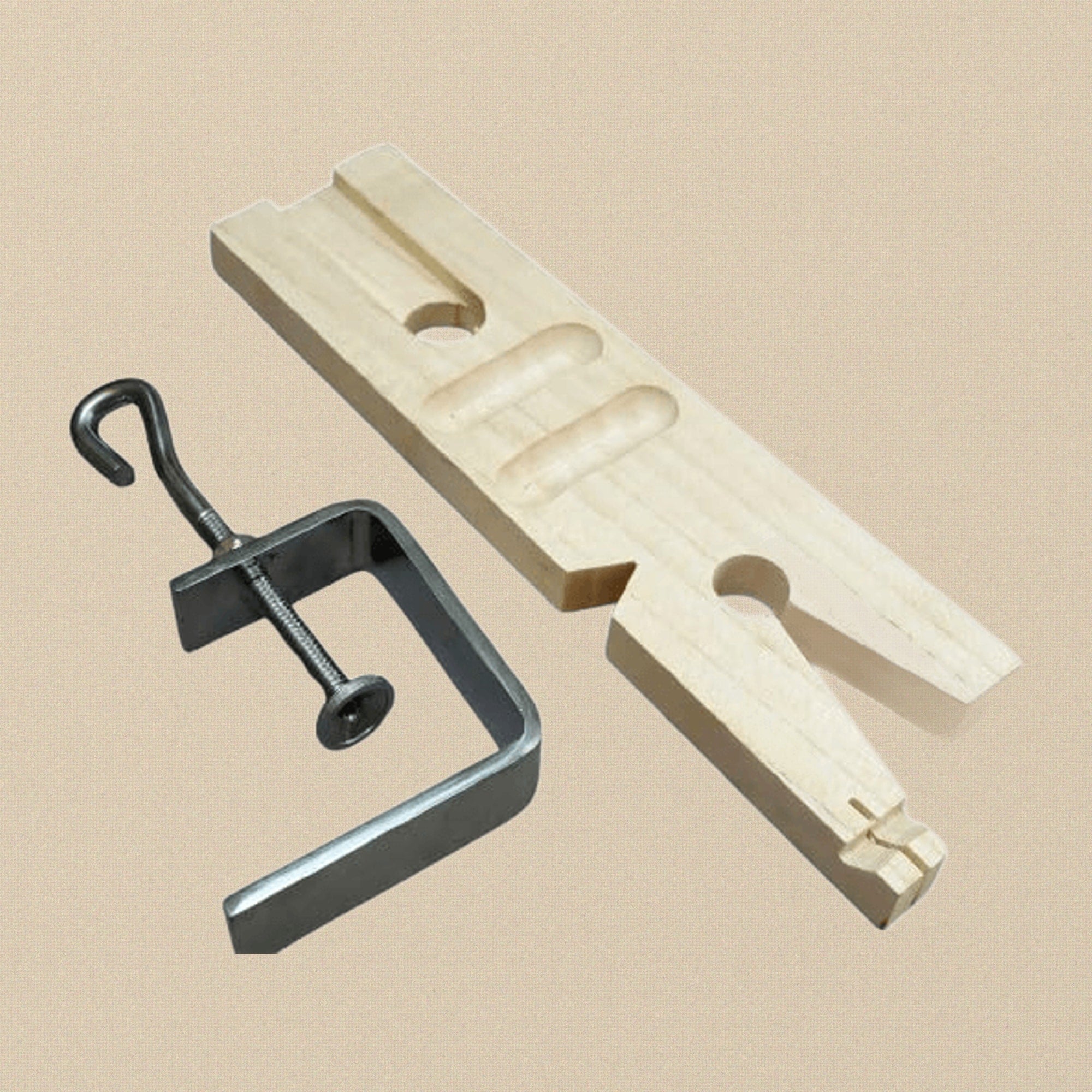 Right Hand 7 Inch Jewelers V Slot Bench Pin with Saw Vice and Clamp, Ring Cutting Jig | Jewellery Making Tools | Toolsmith Ltd UK