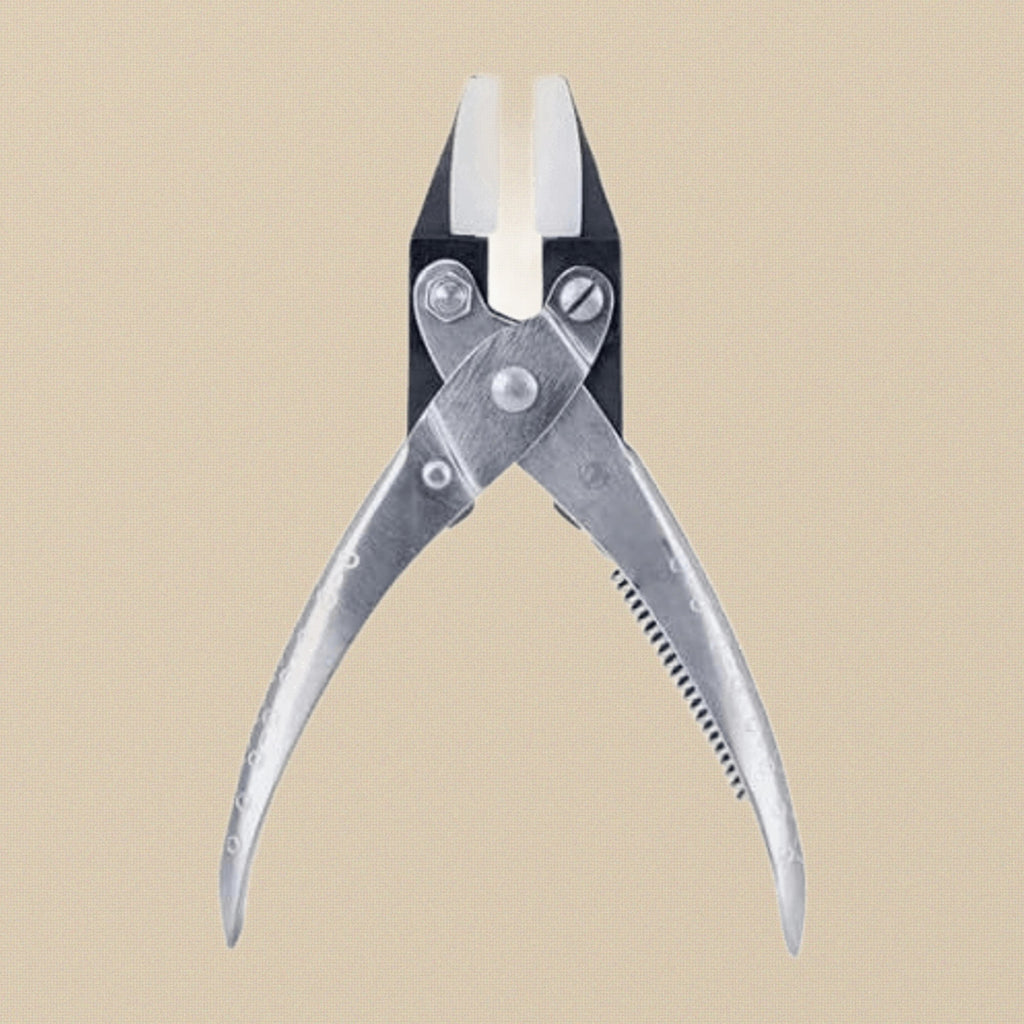 Parallel Action Nylon Jaws Flat Nose Pliers, 140 mm, with Extra Jaws, for Jewellery and Crafts | Jewellery Making Tools | Toolsmith Ltd UK