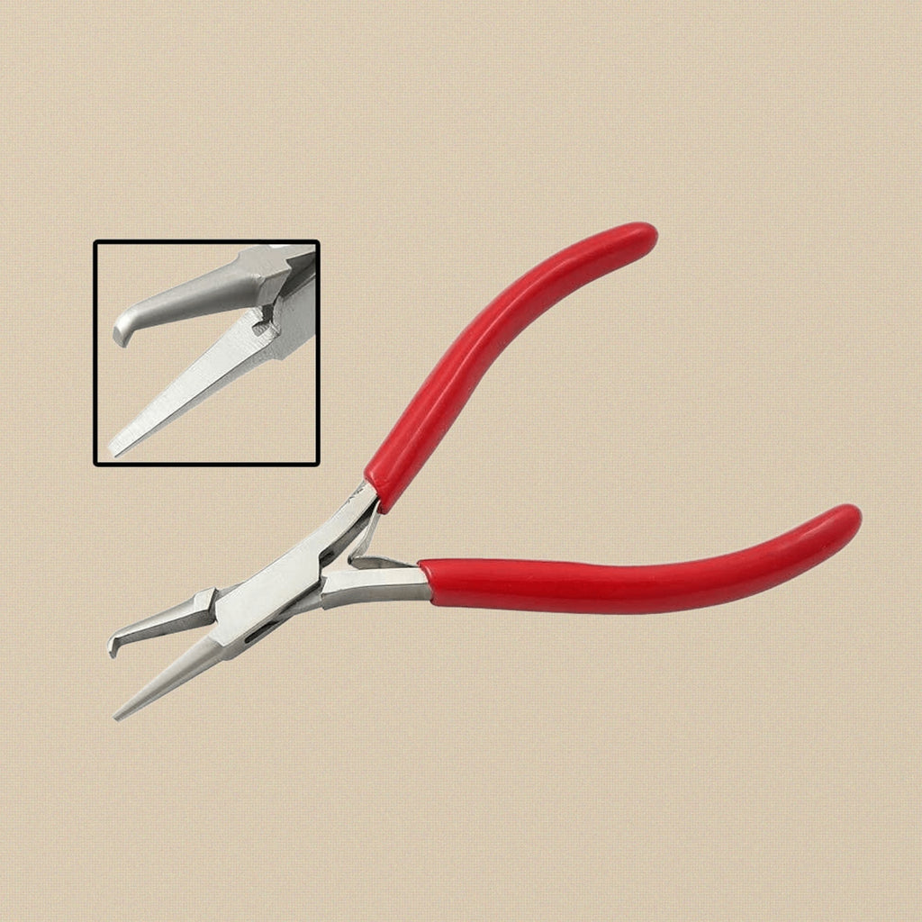 Professional Split Ring Pliers for Jewellery Making, Beading and Crafts, PVC Handle, Stainless Steel, 14cm | Jewellery Making Tools | Toolsmith Ltd UK