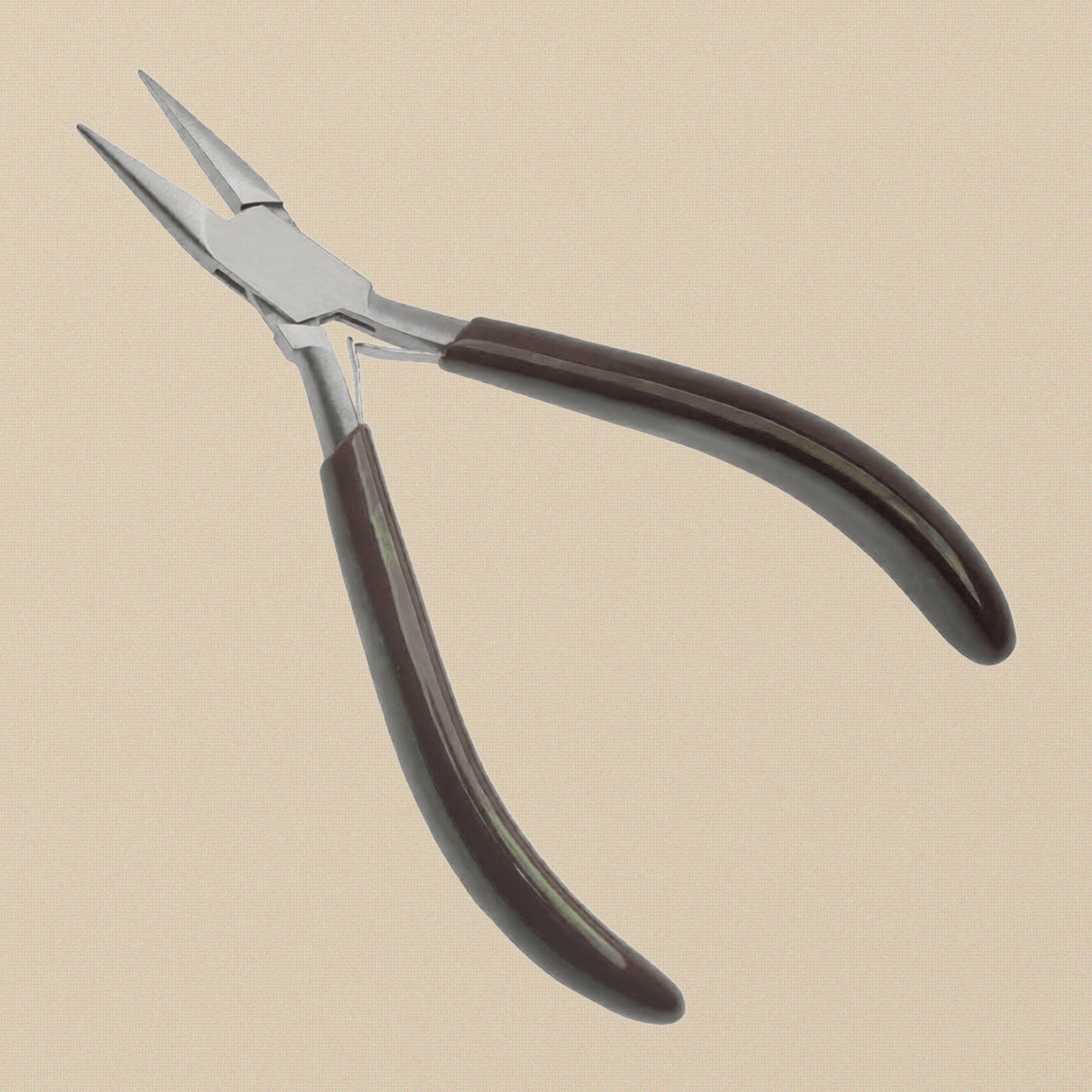 Ergonomic Comfort Chain Nose Pliers, 5.5 Inch, Stainless Steel with PVC Grips for Jewellery Crafts Making and Hobby | Jewellery Making Tools | Toolsmith Ltd UK