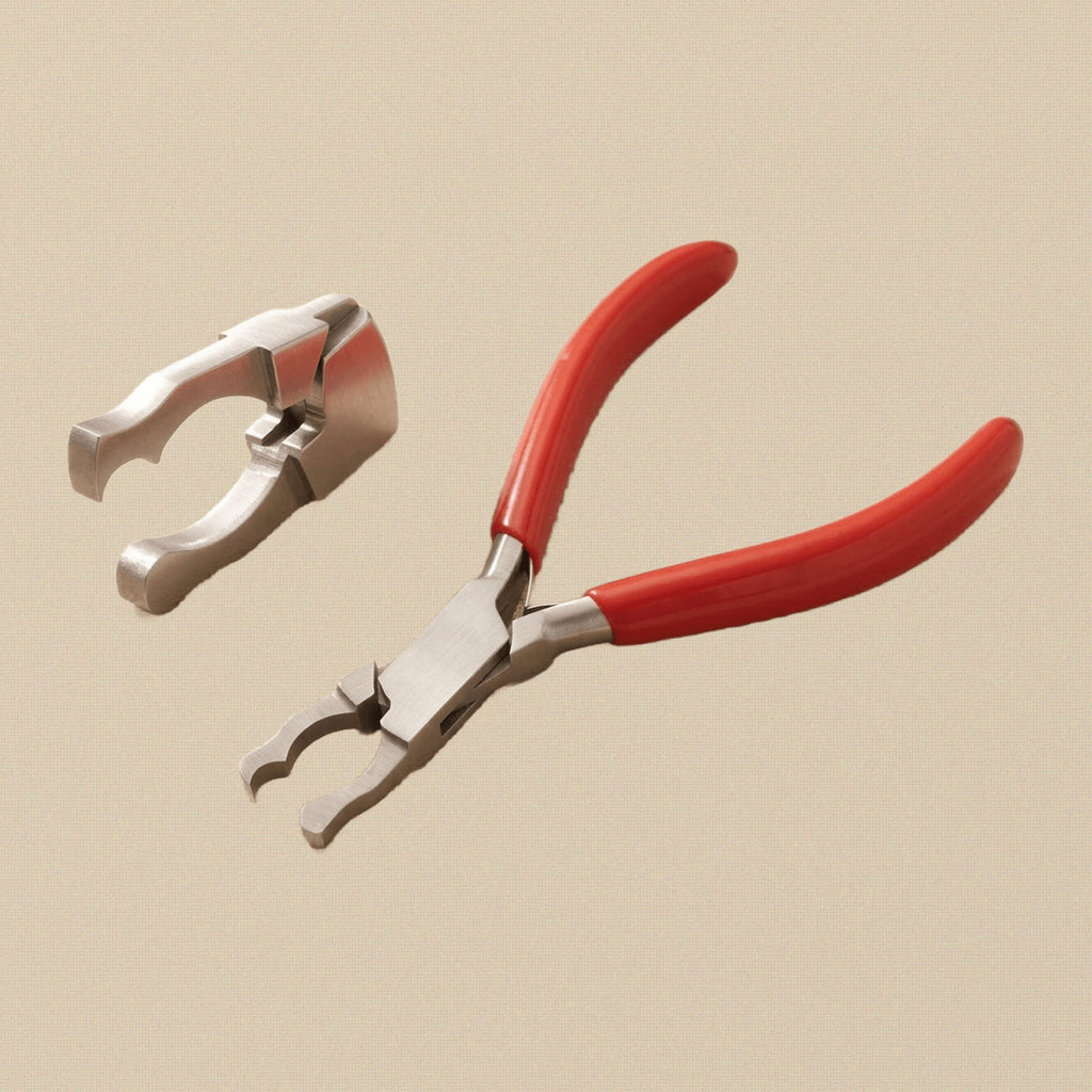 Special Prong Lifting Pliers, 130mm Length, 5.3mm Jaw Length, PVC Handles | Jewellery Making Tools | Toolsmith Ltd UK