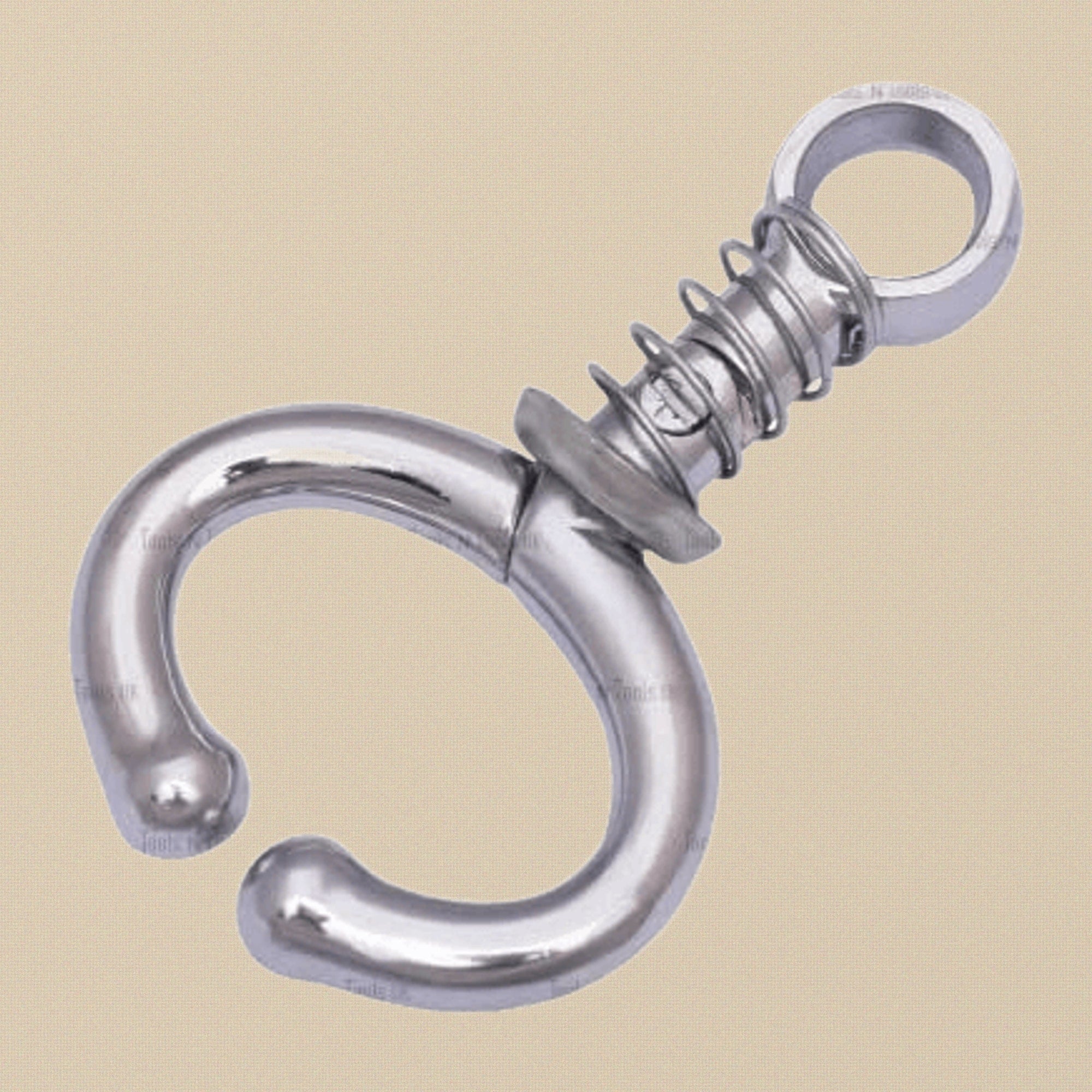 Professional Stainless Steel Spring Bull Nose Ring Holder, Oval Shape Livestock Veterinary Tool | Veterinary Instruments | Toolsmith Ltd UK