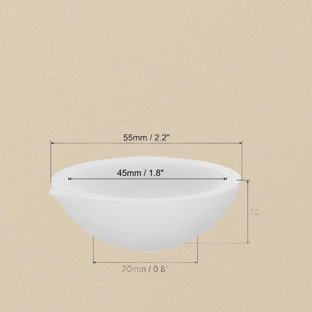 Ceramic Crucible Dish, Fused Silica Material, 100g Capacity, 2-Inch Diameter, High Temperature Heat Resistant for Melting Casting Gold Silver Copper | Jewellery Making Tools | Toolsmith Ltd UK