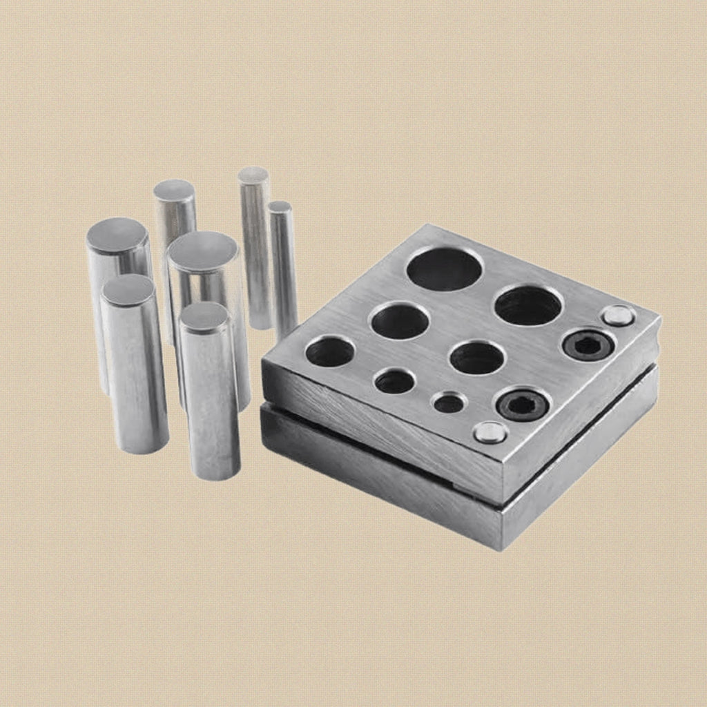 Round Disc Cutter Set for Jewellery Making, 7 Metal Punch Holes, 6-16 mm | Jewellery Making Tools | Toolsmith Ltd UK