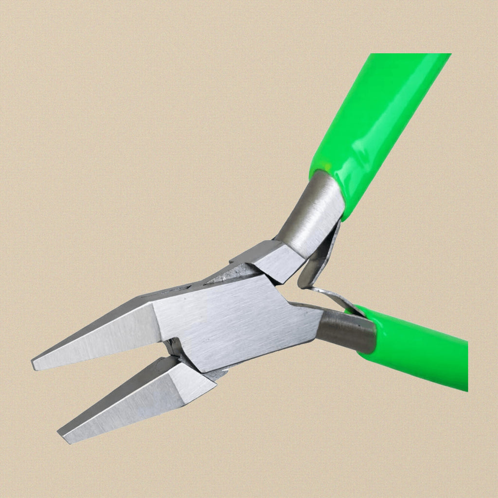 Narrow Flat Nose Pliers with PVC Handles, Tapered Jaw Jewellery Making Tool, 125mm Beading and Crafts Pliers | Jewellery Making Tools | Toolsmith Ltd UK