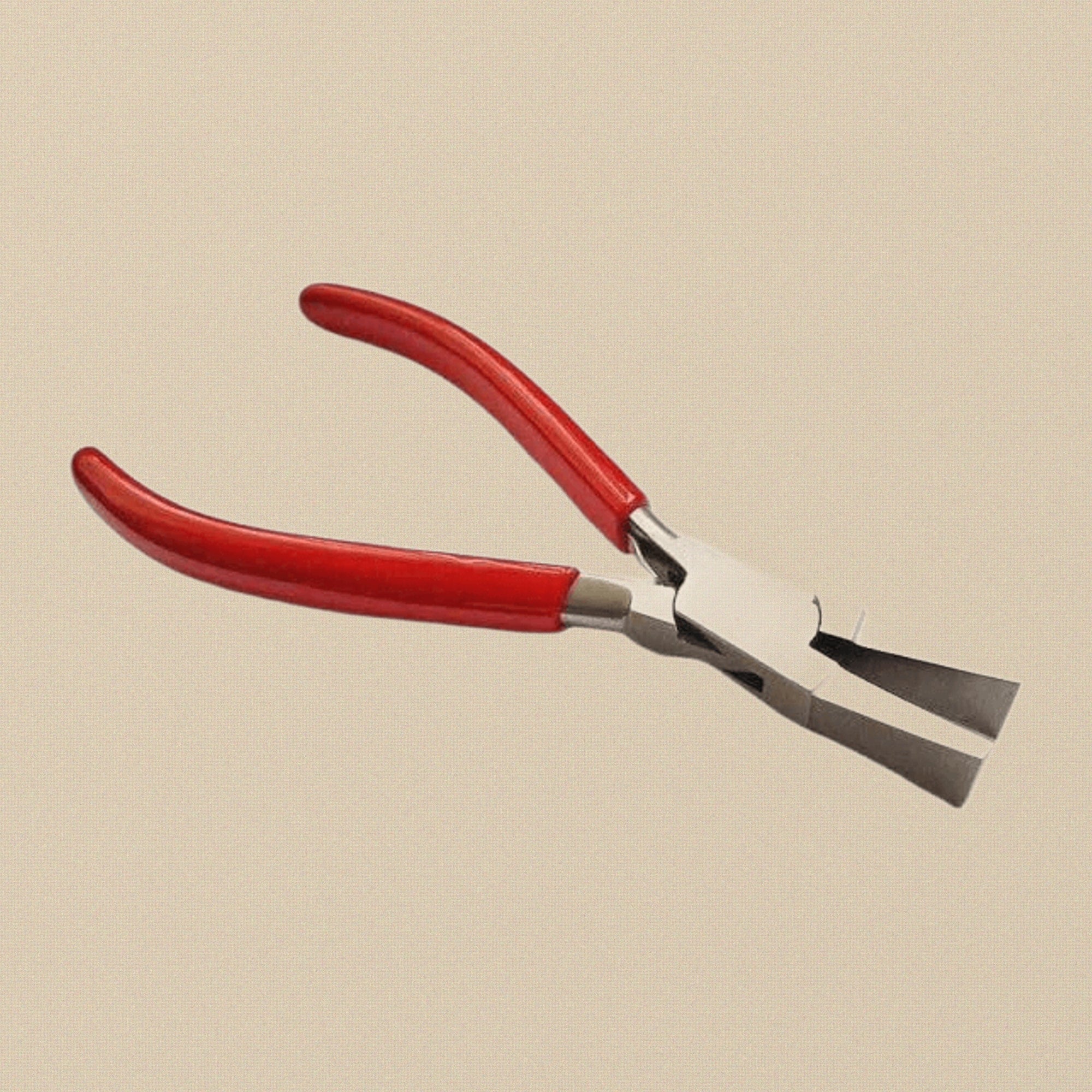 Professional Duck Bill Pliers, Metal Smith Jewellery Making Tool, Straight Wide Jaw Pliers with Ergonomic PVC Handle for Crafting and Metalworking | Jewellery Making Tools | Toolsmith Ltd UK