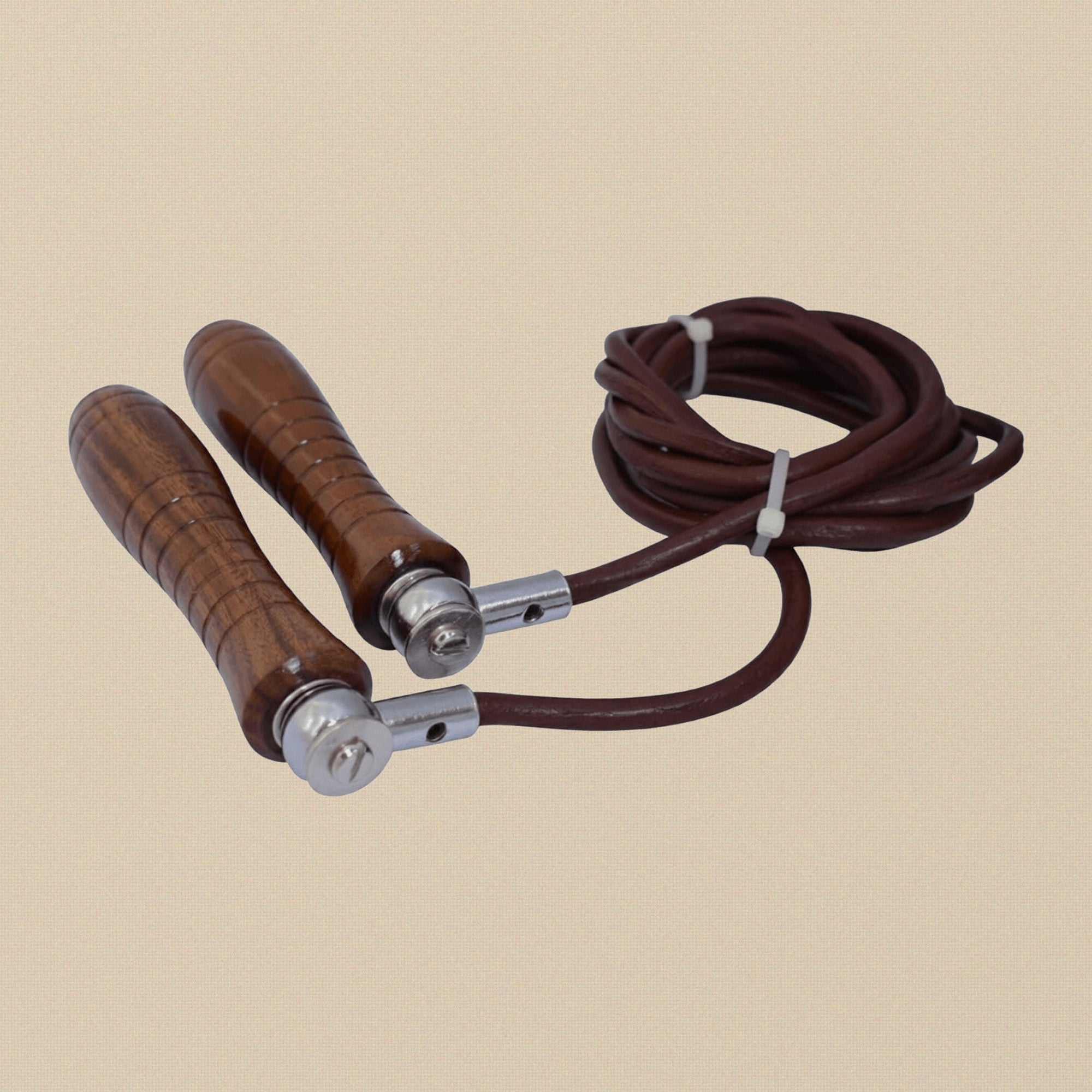 Pro Leather Jump Rope with Wooden Handles, Adjustable Speed Skipping Rope for Fitness, Exercise and Gym Workout | Hobby & Craft Tools | Toolsmith Ltd UK
